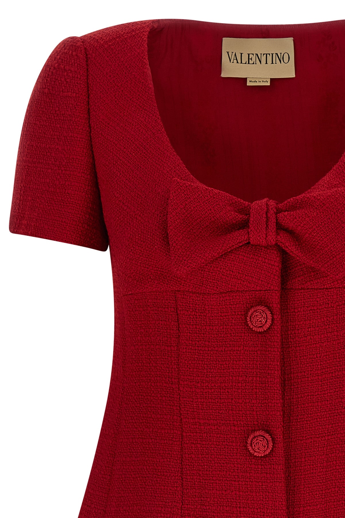 VALENTINO GARAVANI Valentino Garavani bow dress For Women 97% virgin wool 7% polyamide