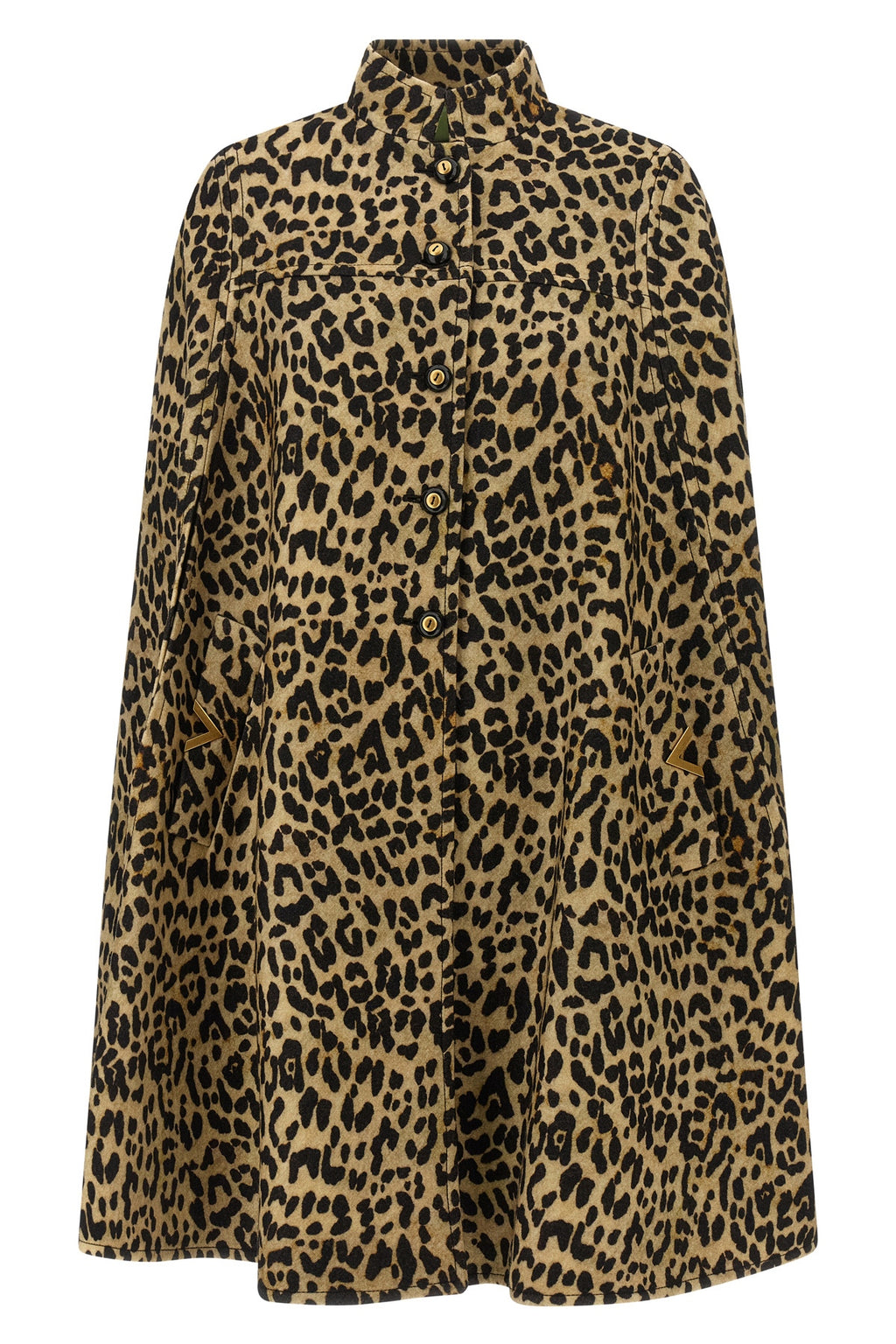 valentino garavani Valentino Garavani cape in animalier cloth