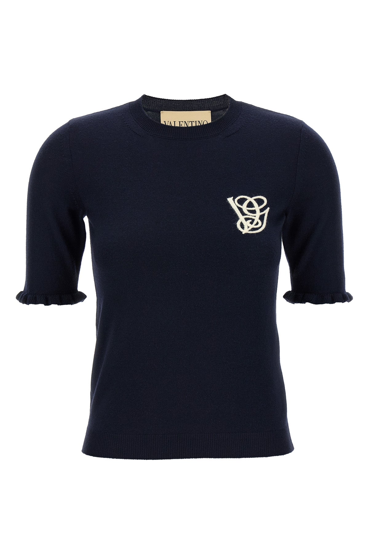 VALENTINO GARAVANI Valentino Garavani VG embroidery top For Women 100% virgin wool