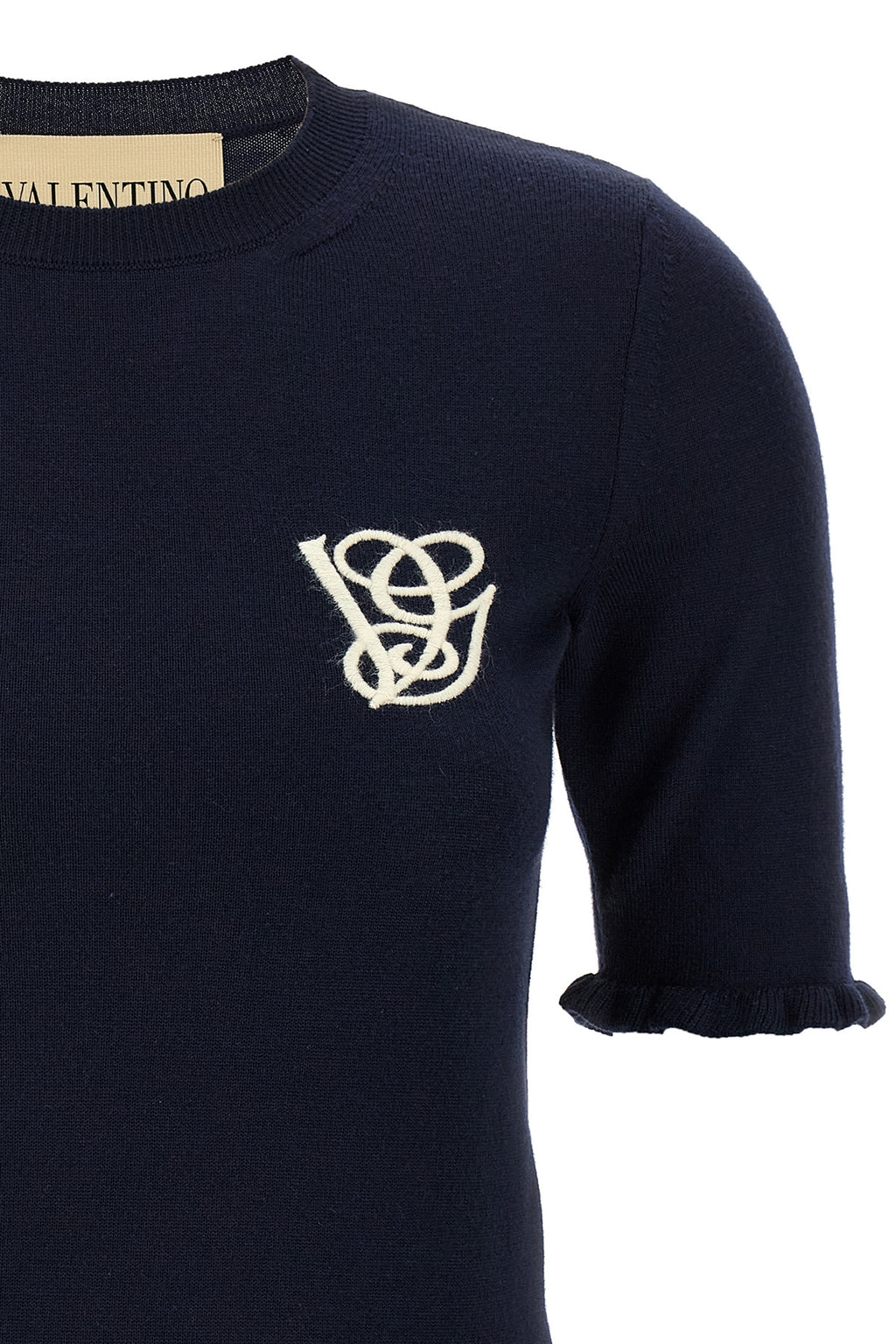 VALENTINO GARAVANI Valentino Garavani VG embroidery top For Women 100% virgin wool