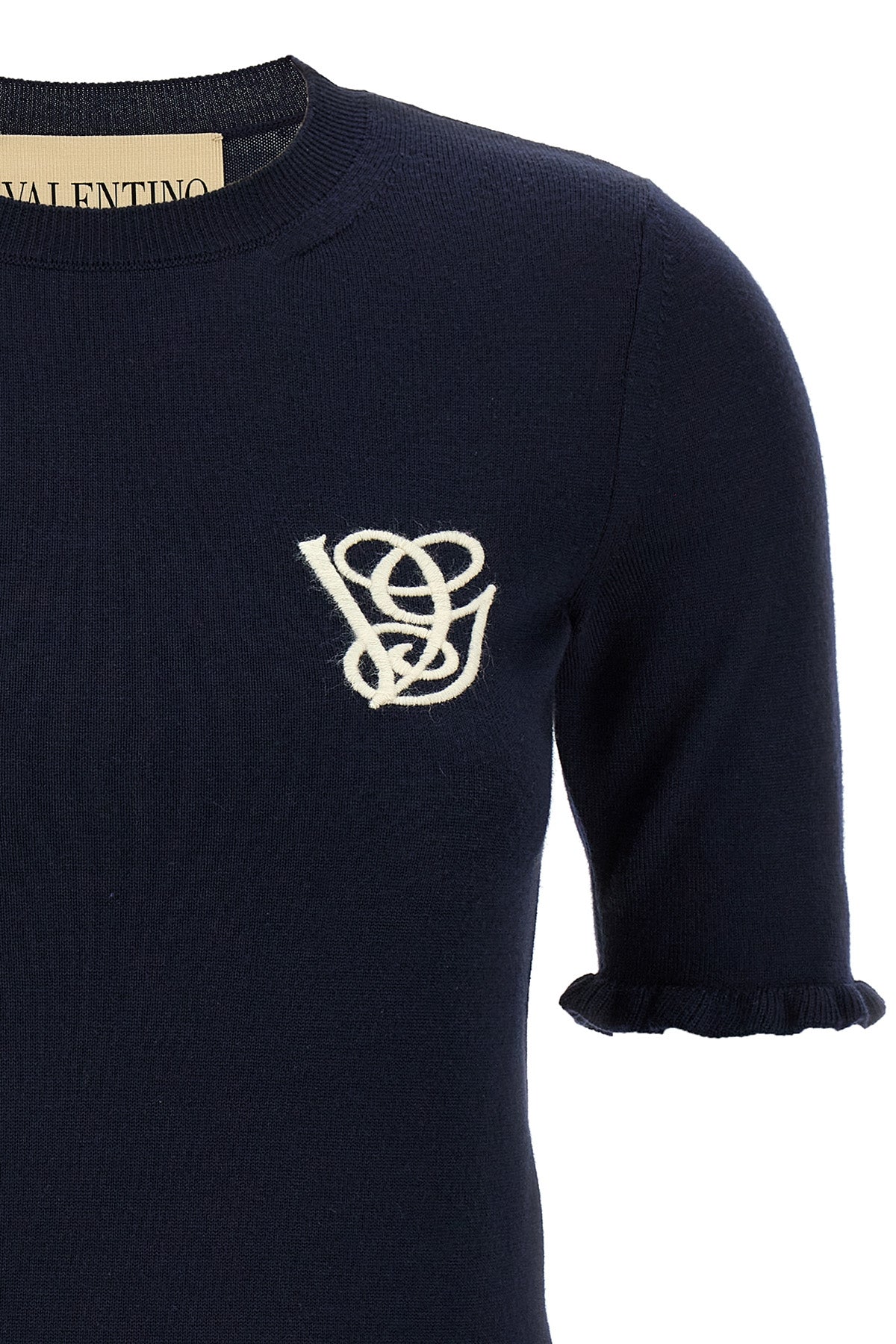 VALENTINO GARAVANI Valentino Garavani VG embroidery top For Women 100% virgin wool