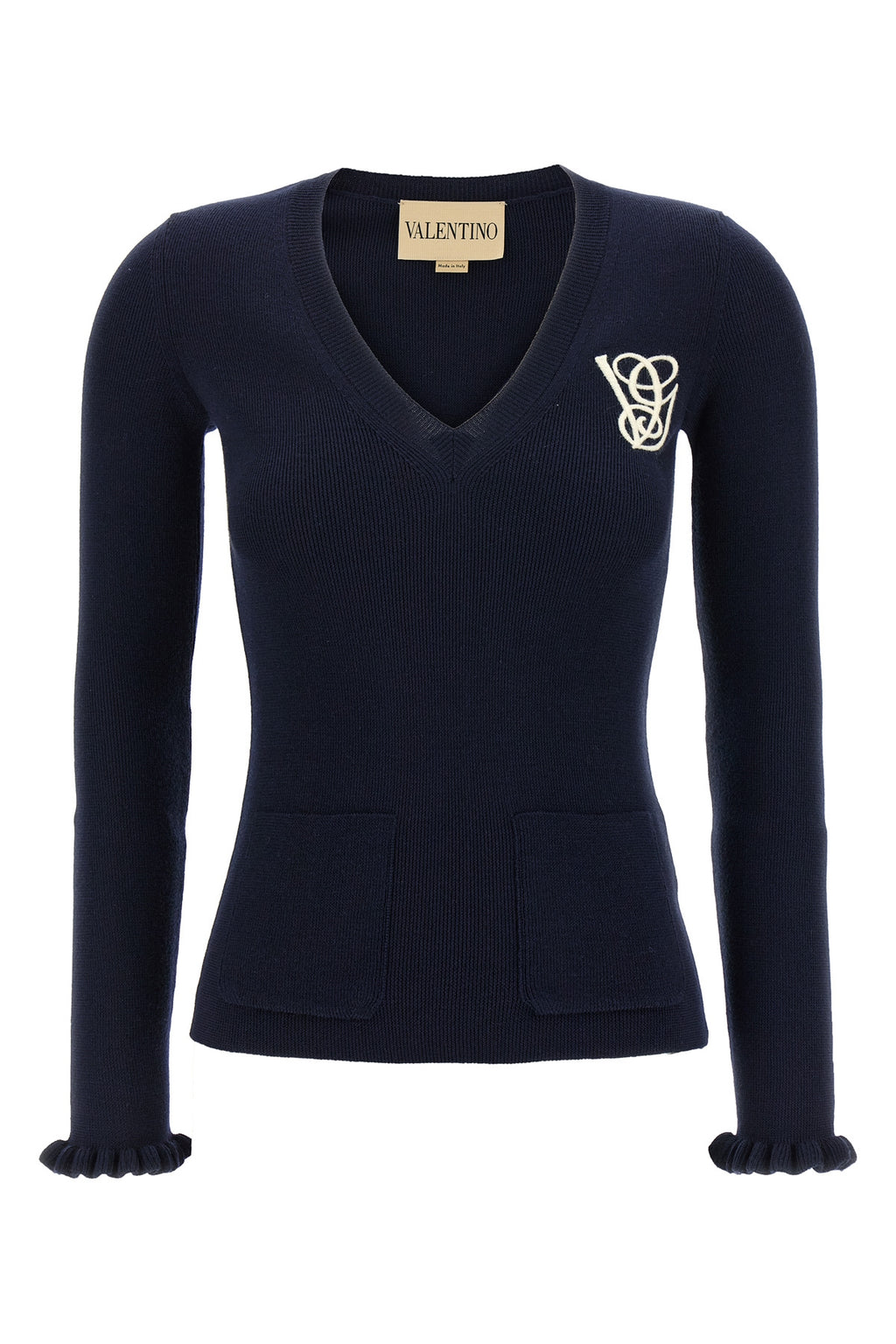 VALENTINO GARAVANI Valentino Garavani embroidery sweater For Women 100% virgin wool