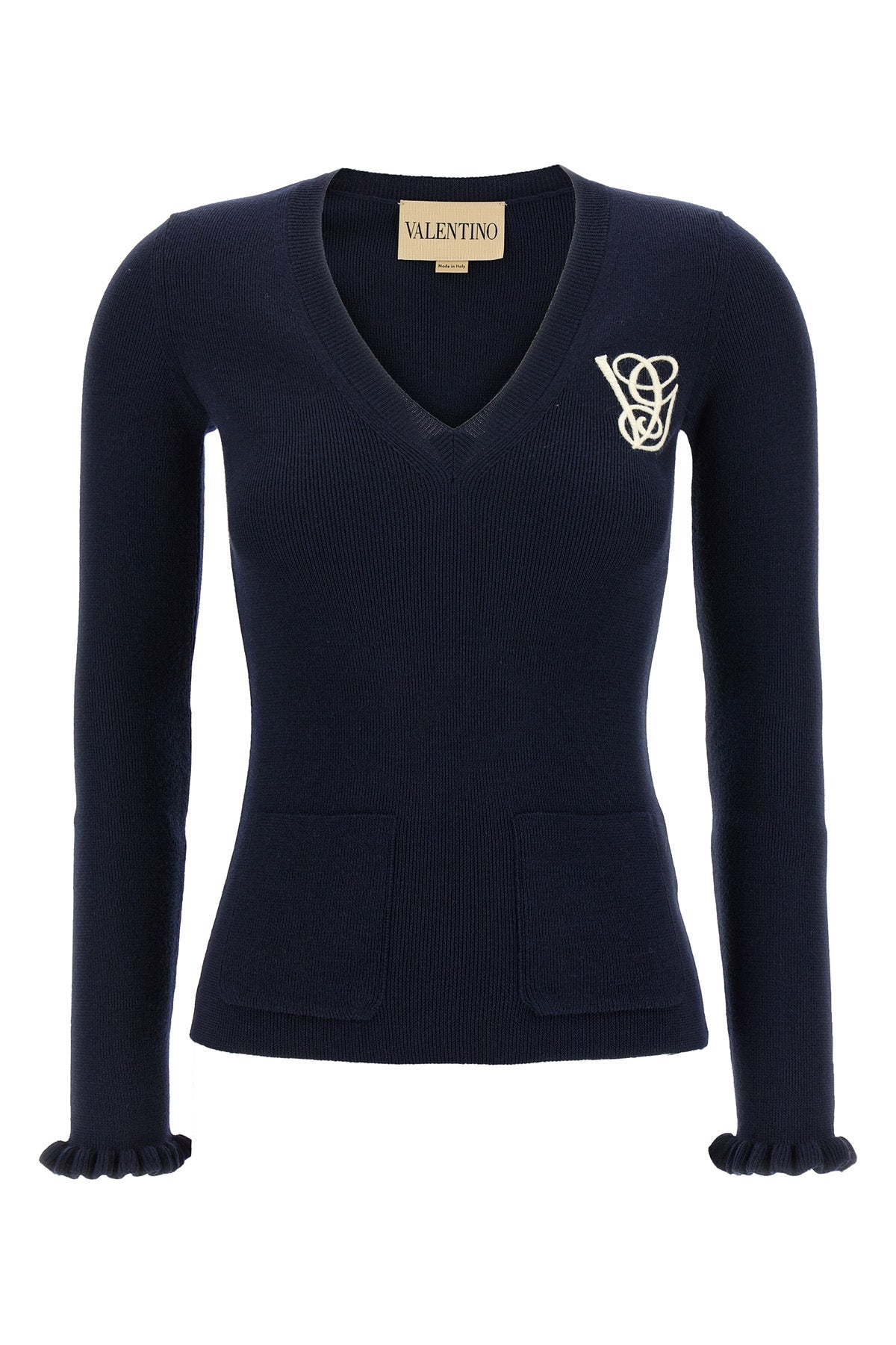 VALENTINO GARAVANI Valentino Garavani embroidery sweater For Women 100% virgin wool