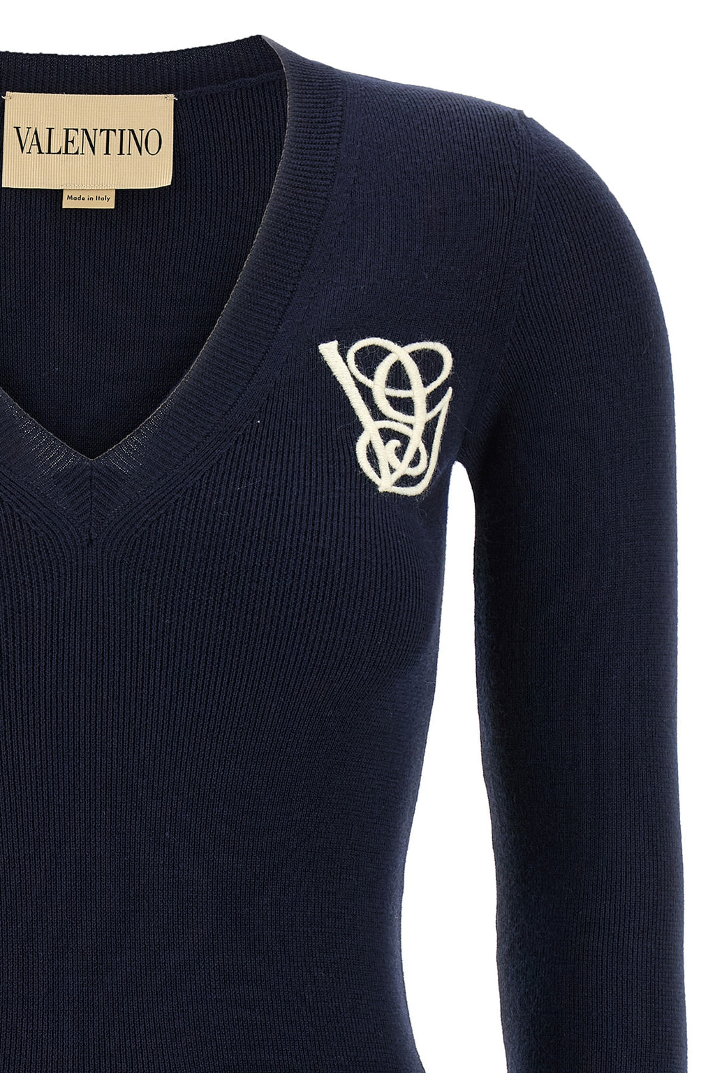 VALENTINO GARAVANI Valentino Garavani embroidery sweater For Women 100% virgin wool