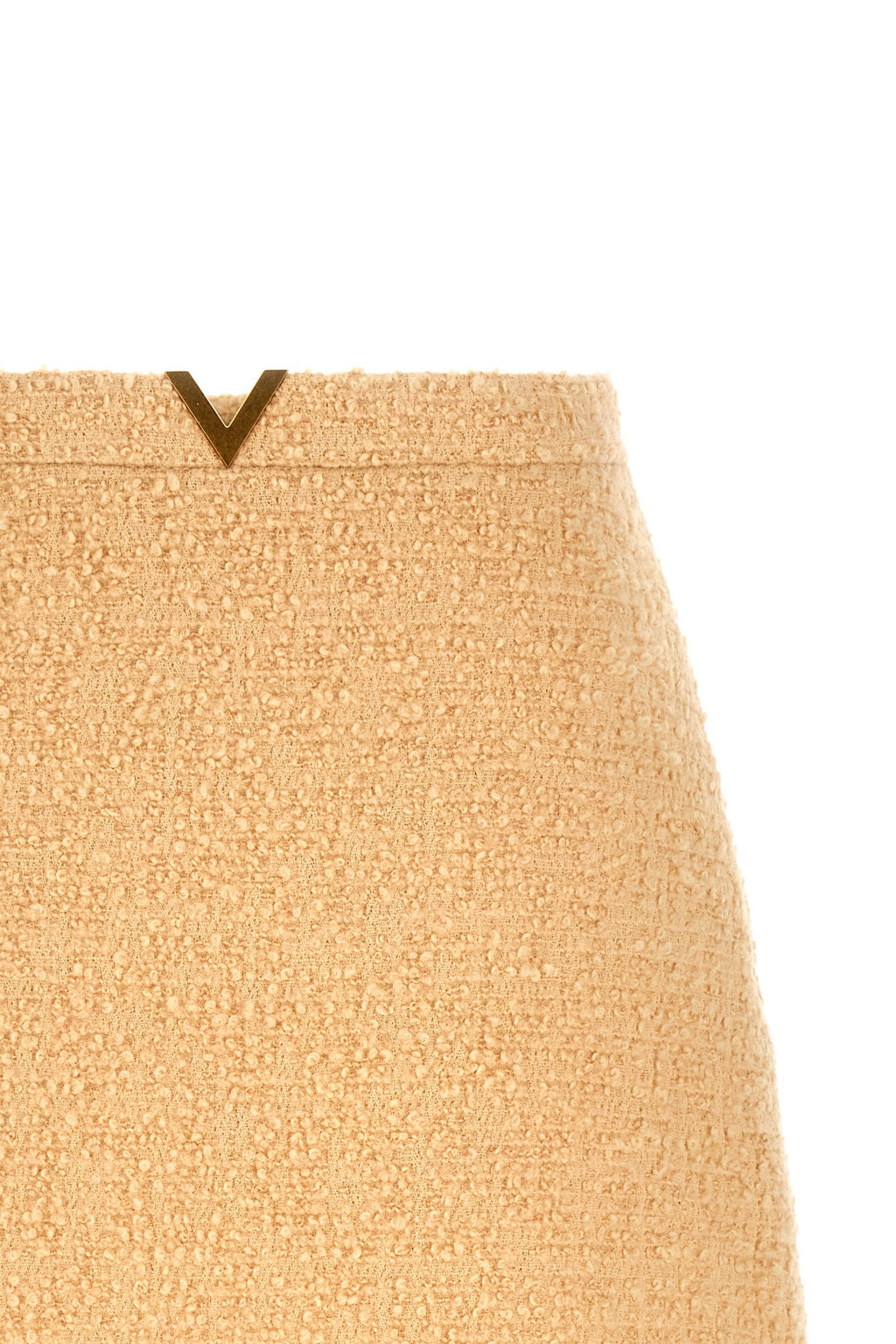 VALENTINO GARAVANI Valentino Garavani 'V Gold' skirt For Women 95% virgin wool 5% polyamide