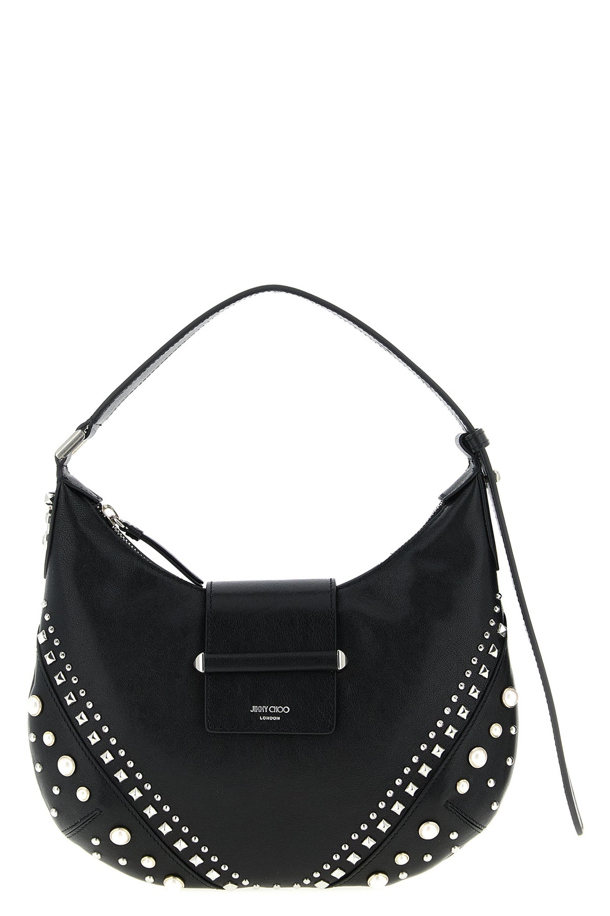 JIMMY CHOO 'Bar Hobo' shoulder bag For Women 90% lamb leather 10% brass
