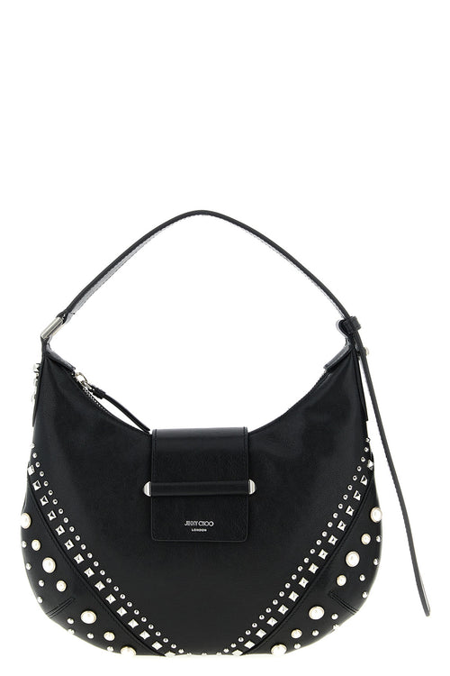 JIMMY CHOO 'Bar Hobo' shoulder bag For Women 90% lamb leather 10% brass