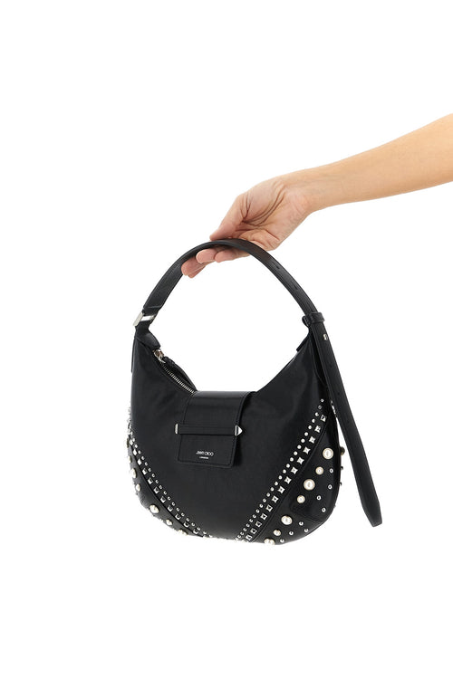 JIMMY CHOO 'Bar Hobo' shoulder bag For Women 90% lamb leather 10% brass