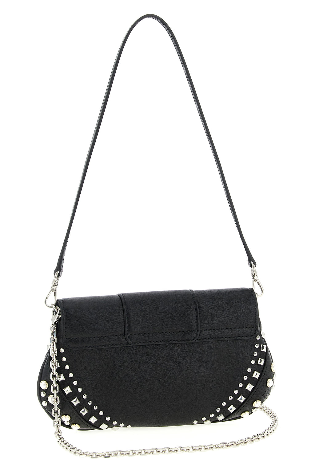 JIMMY CHOO 'Bar' wallet on chain For Women 80% lamb leather 20% brass