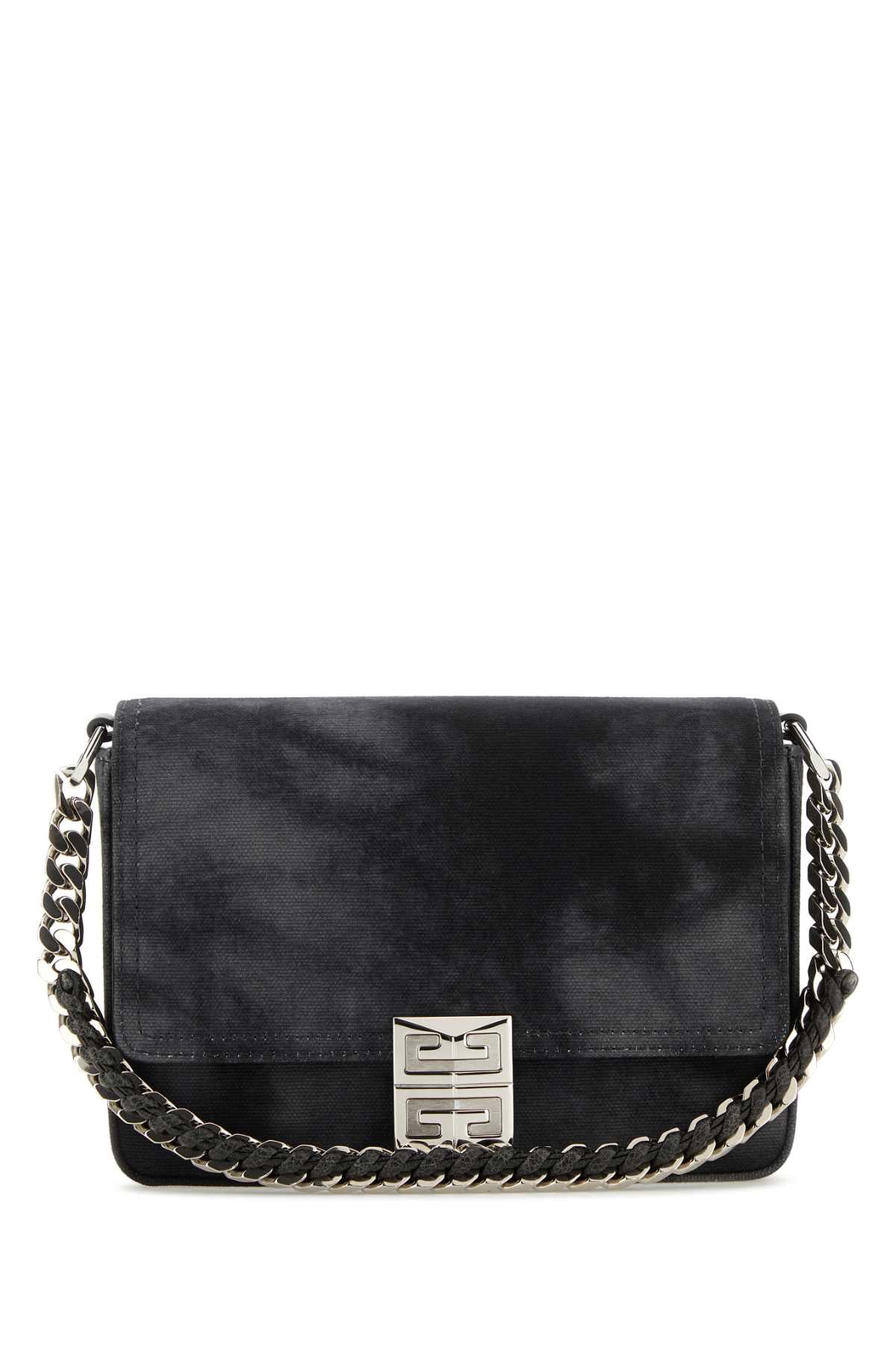 GIVENCHY BORSA For Women Exterior: 79% Cotton 14% Acrylic 7% Other fibers 100% Calf Lining: 90% Cotton 10% Polyester Finishing: Silver metal