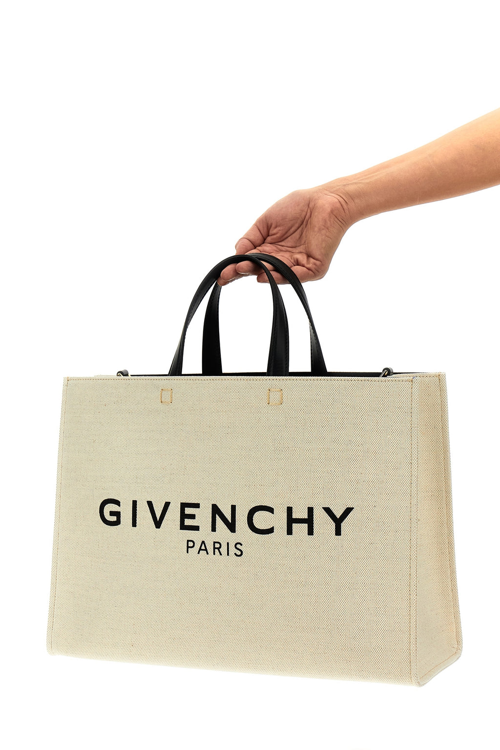 GIVENCHY 'G' midi shopping bag For Women 48% cotton 48% linen 4% polyurethane