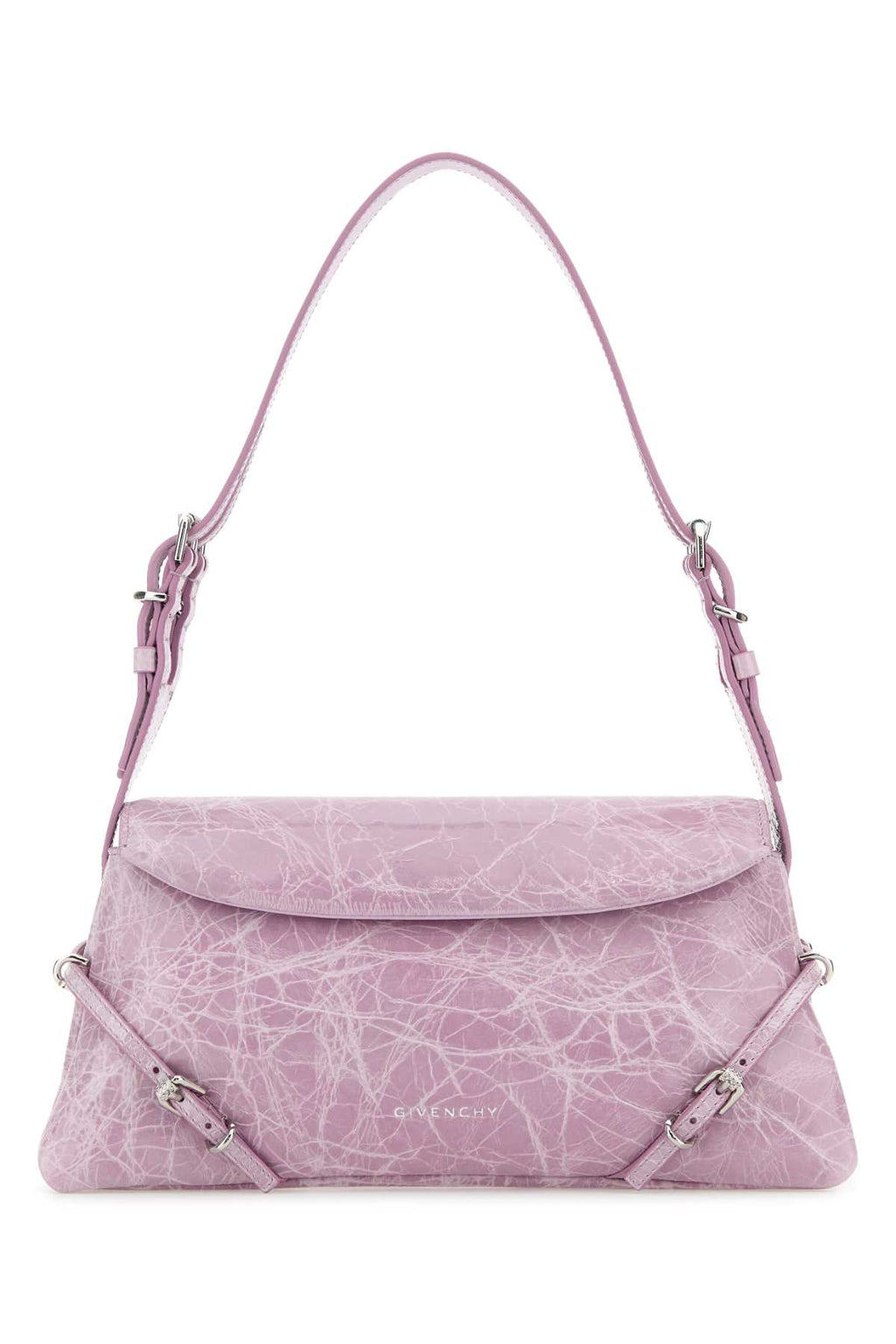 GIVENCHY PTIT VOYOU - SMALL BAG For Women Exterior: 100% Calf Lining: 78% Viscose 17% Nylon 5% Acrylic Finishing: Silver metal