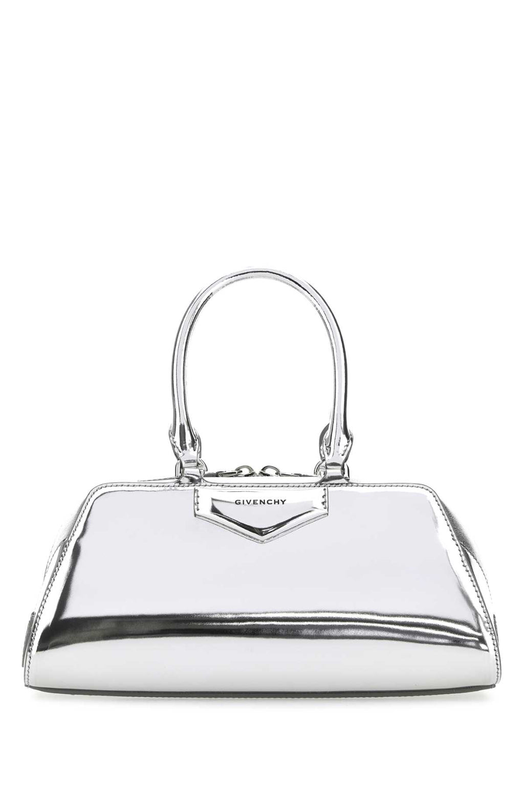 GIVENCHY ANTIGONA EAST WEST - SMALL BAG For Women Exterior: 100% Calf Lining: 90% Cotton 10% Polyester Finishing: Silver metal