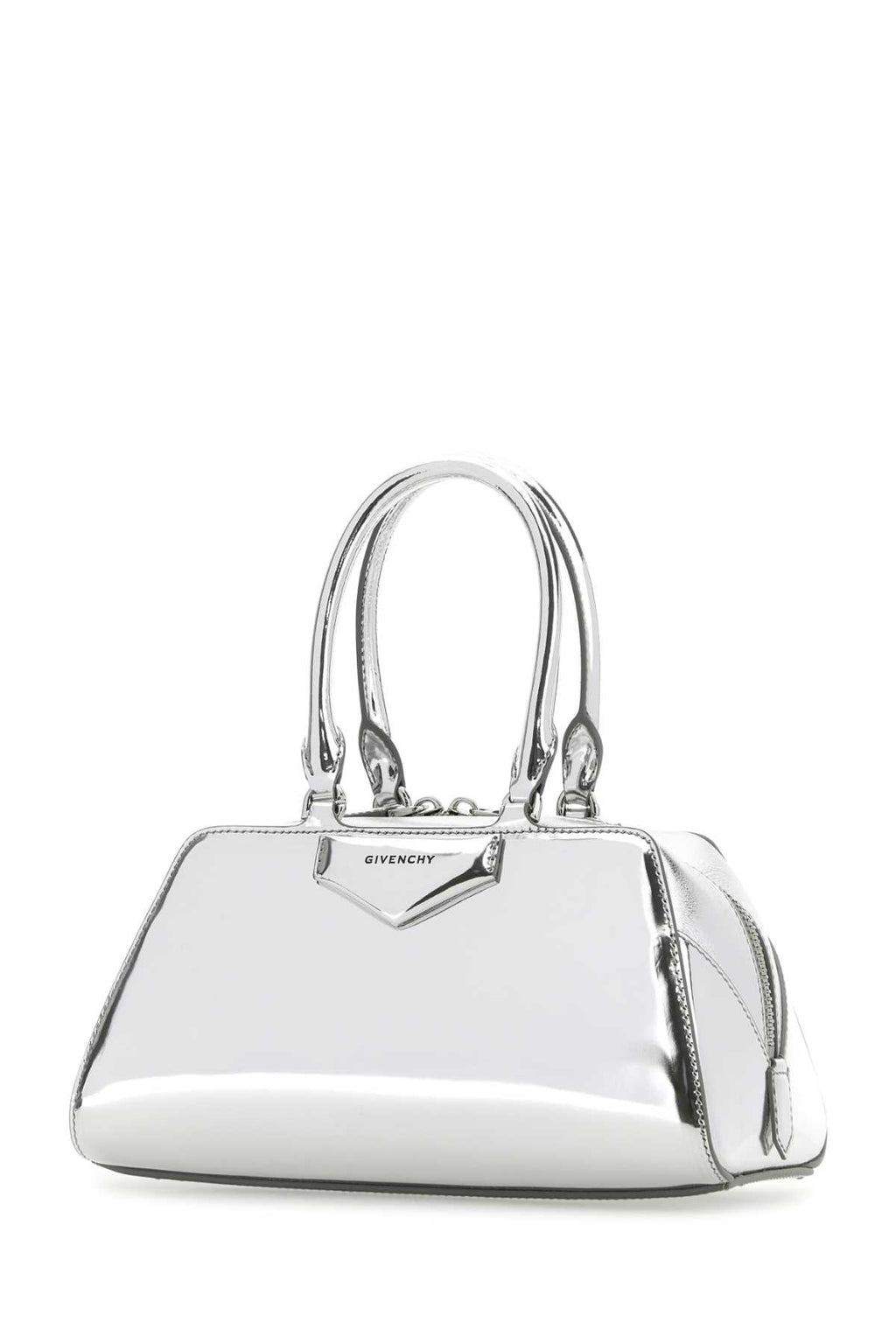 GIVENCHY ANTIGONA EAST WEST - SMALL BAG For Women Exterior: 100% Calf Lining: 90% Cotton 10% Polyester Finishing: Silver metal