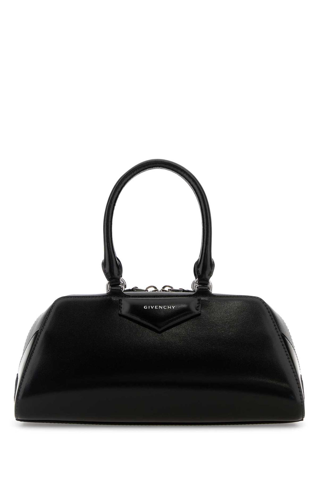 GIVENCHY ANTIGONA EAST WEST - SMALL BAG For Women Exterior: 100% Calf Lining: 90% Cotton 10% Polyester Finishing: Silver metal