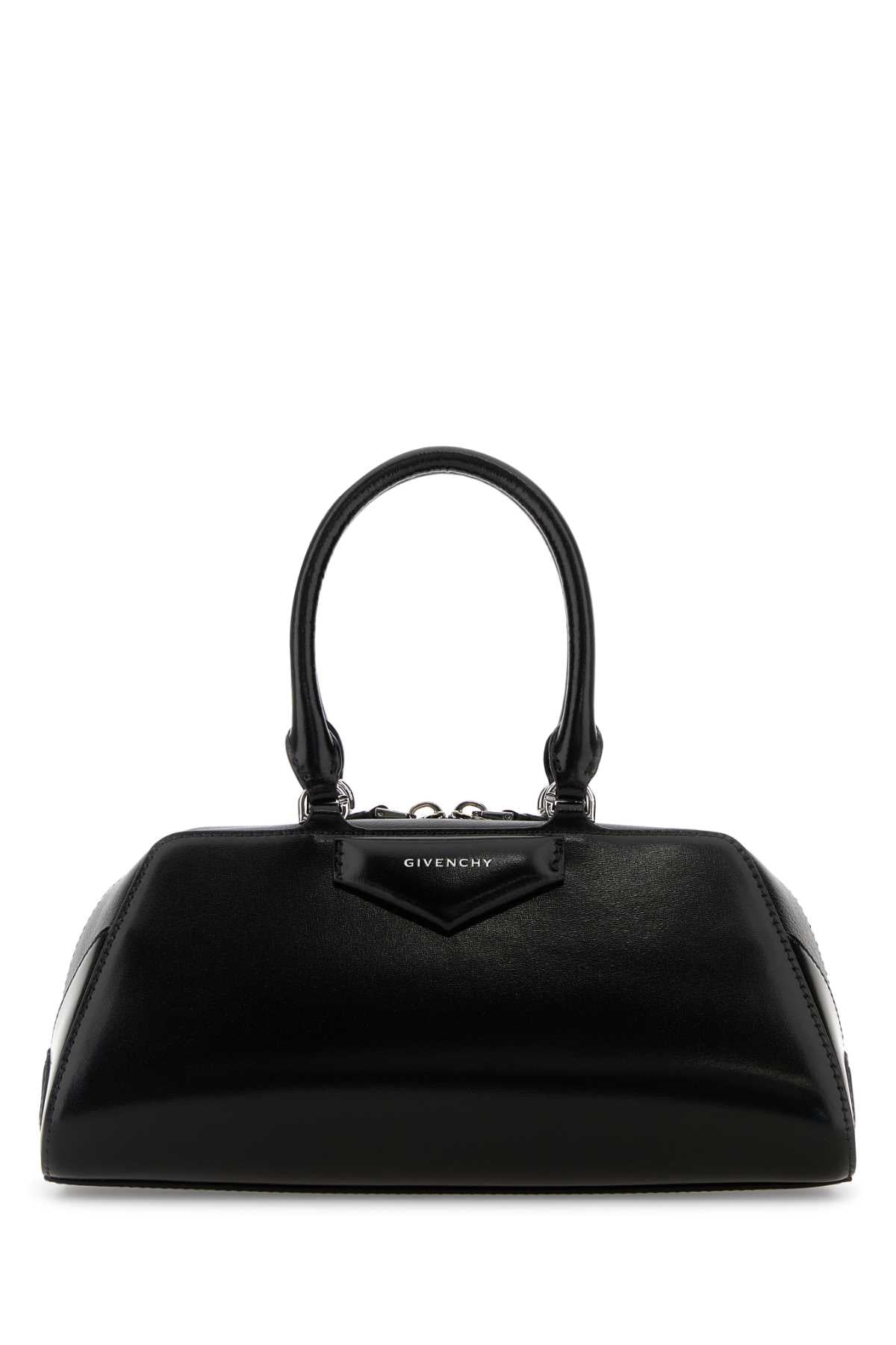 GIVENCHY ANTIGONA EAST WEST - SMALL BAG For Women Exterior: 100% Calf Lining: 90% Cotton 10% Polyester Finishing: Silver metal