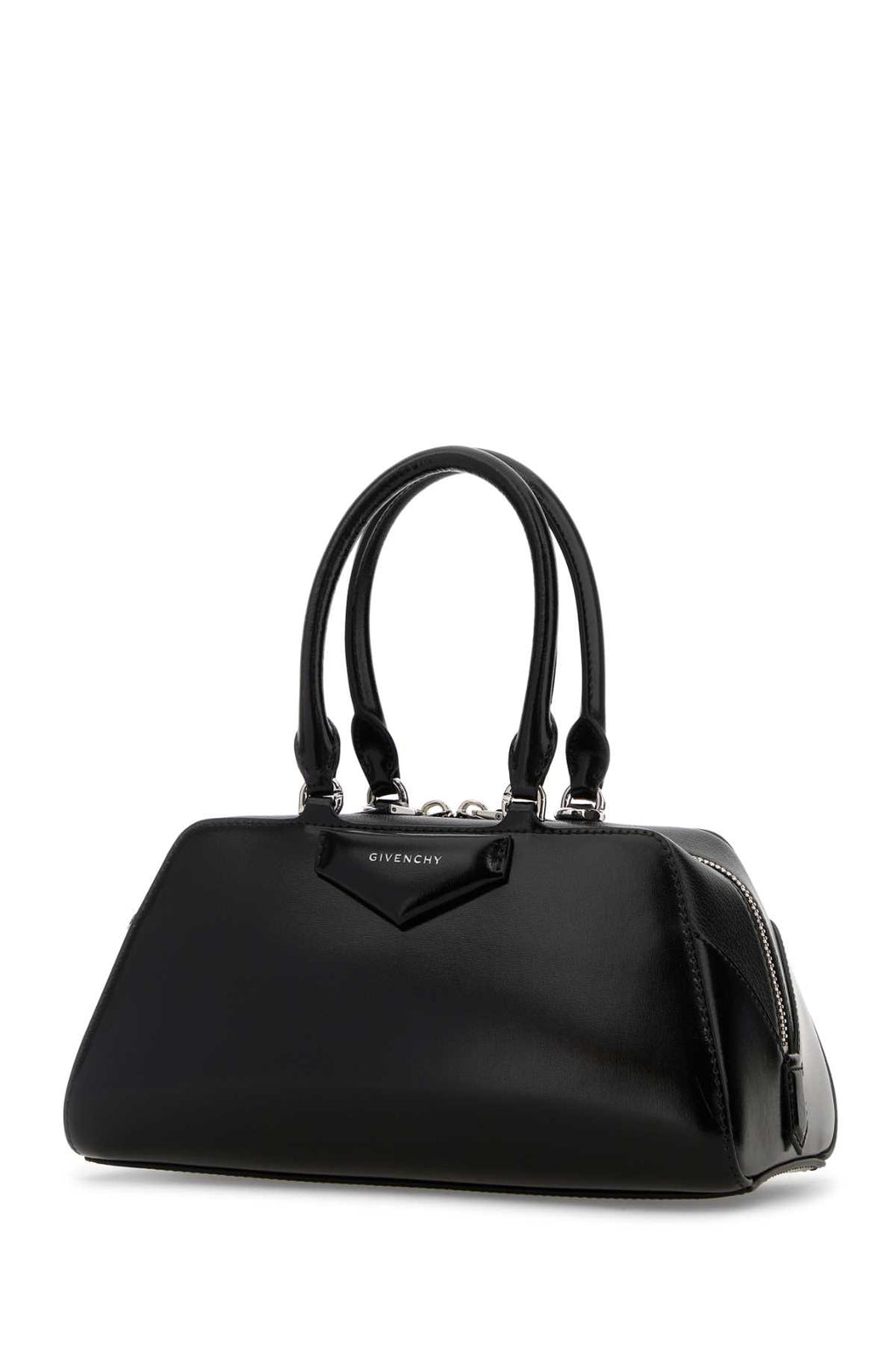 GIVENCHY ANTIGONA EAST WEST - SMALL BAG For Women Exterior: 100% Calf Lining: 90% Cotton 10% Polyester Finishing: Silver metal