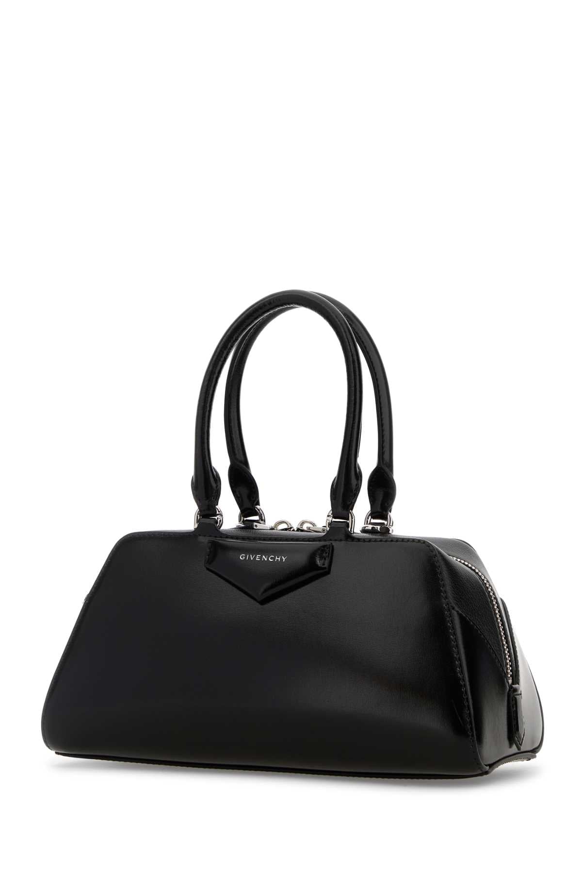 GIVENCHY ANTIGONA EAST WEST - SMALL BAG For Women Exterior: 100% Calf Lining: 90% Cotton 10% Polyester Finishing: Silver metal