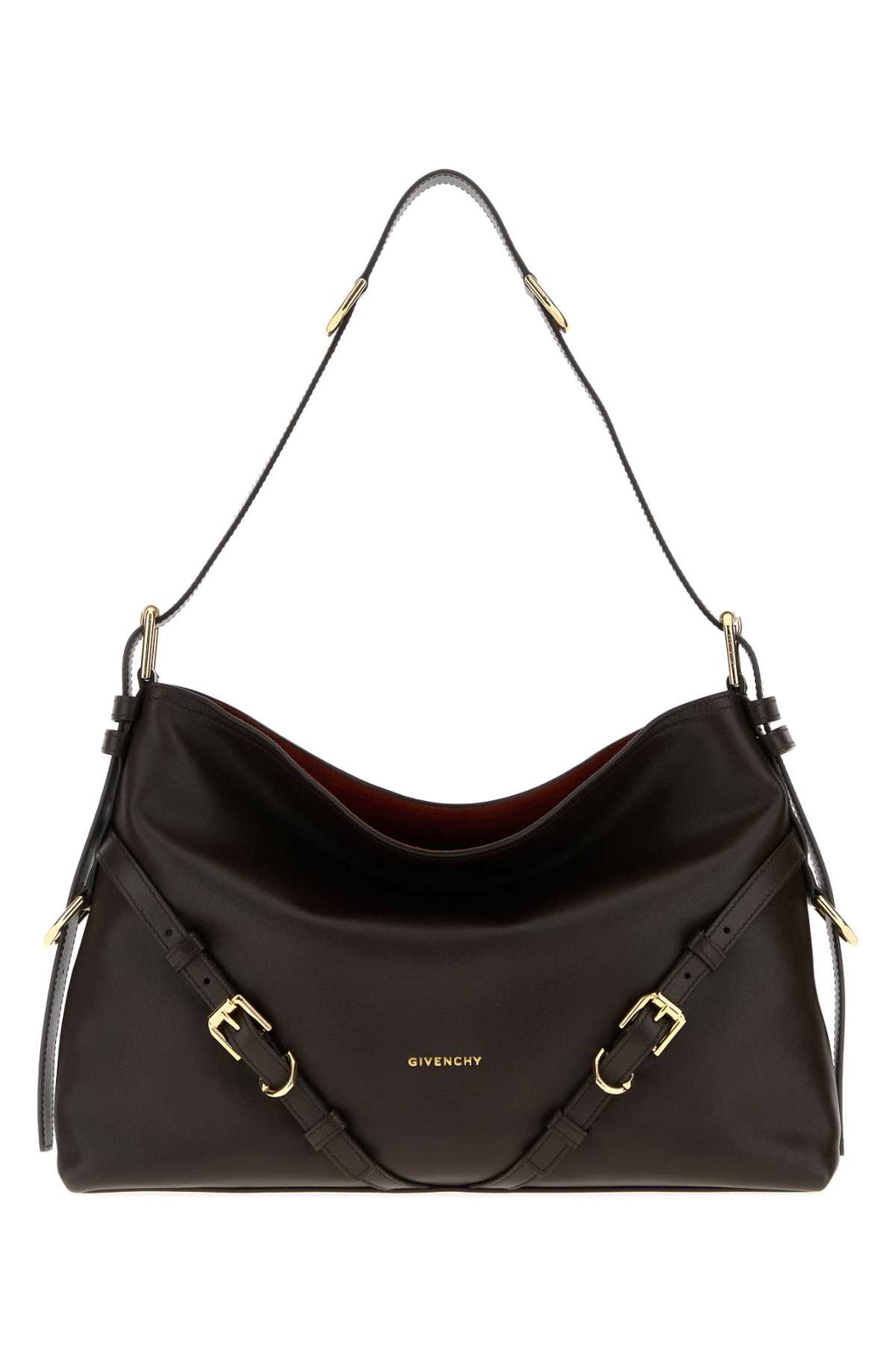GIVENCHY VOYOU - MEDIUM BAG For Women Exterior: 100% Calf Lining: 95% Cotton 5% Acrylic Finishing: Golden metal