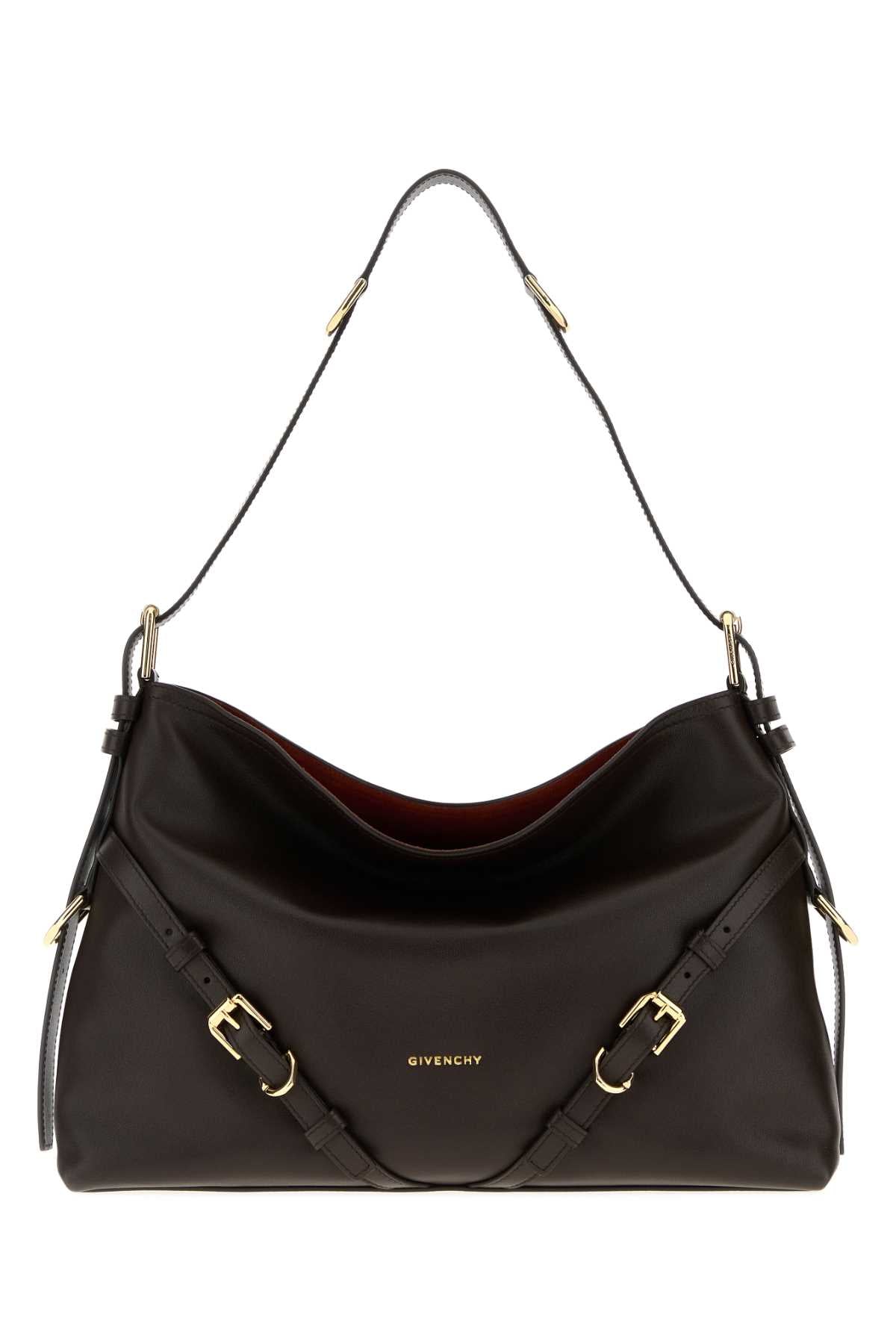 GIVENCHY VOYOU - MEDIUM BAG For Women Exterior: 100% Calf Lining: 95% Cotton 5% Acrylic Finishing: Golden metal