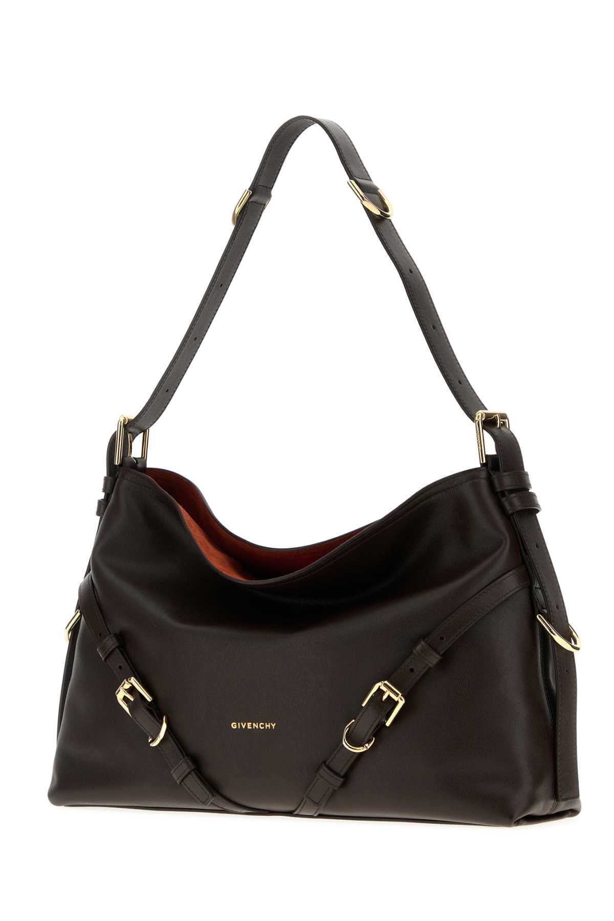 GIVENCHY VOYOU - MEDIUM BAG For Women Exterior: 100% Calf Lining: 95% Cotton 5% Acrylic Finishing: Golden metal
