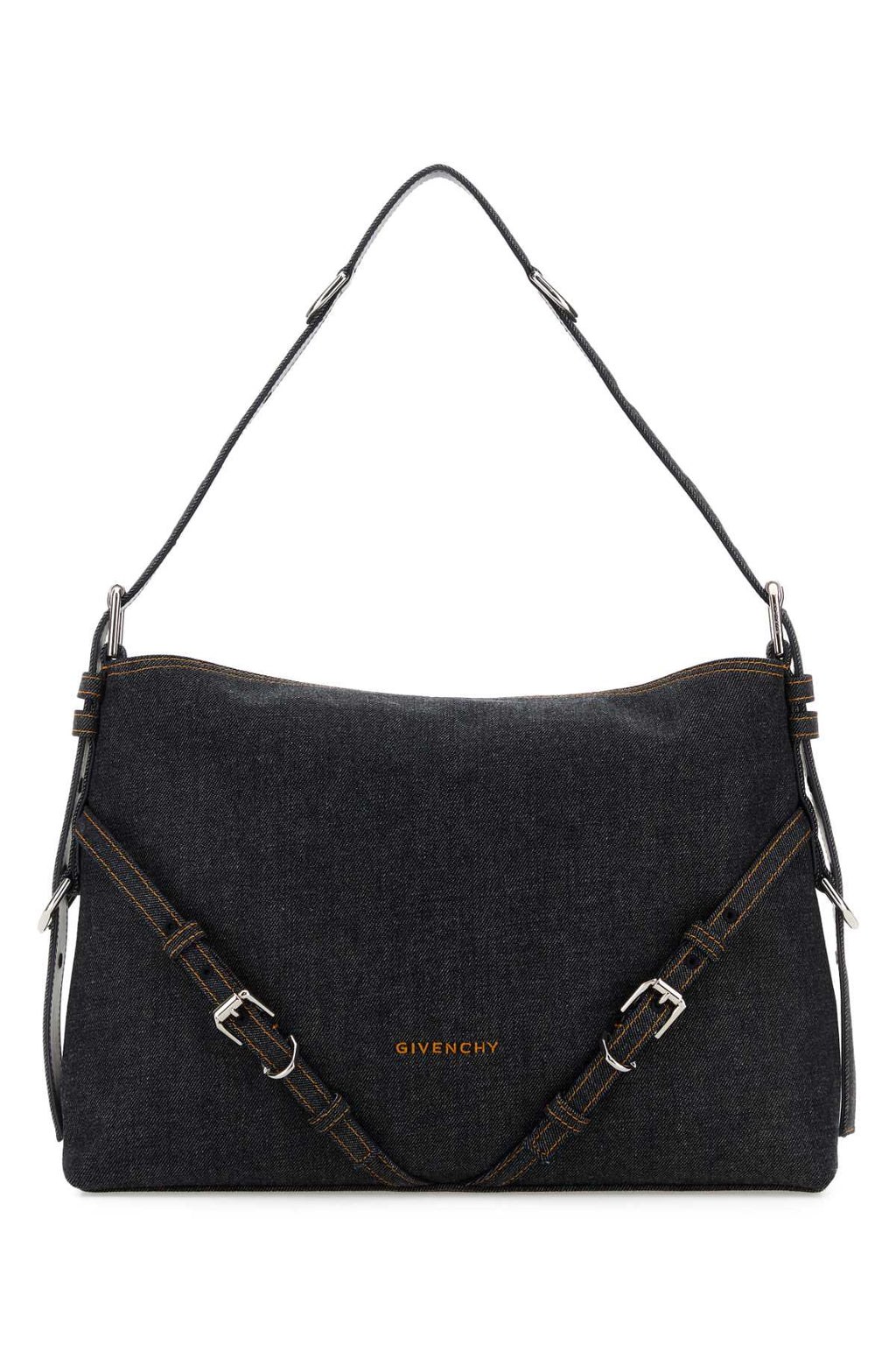 GIVENCHY VOYOU - MEDIUM BAG For Women Exterior: 100% Cotton Lining: 100% Calf Finishing: Silver metal