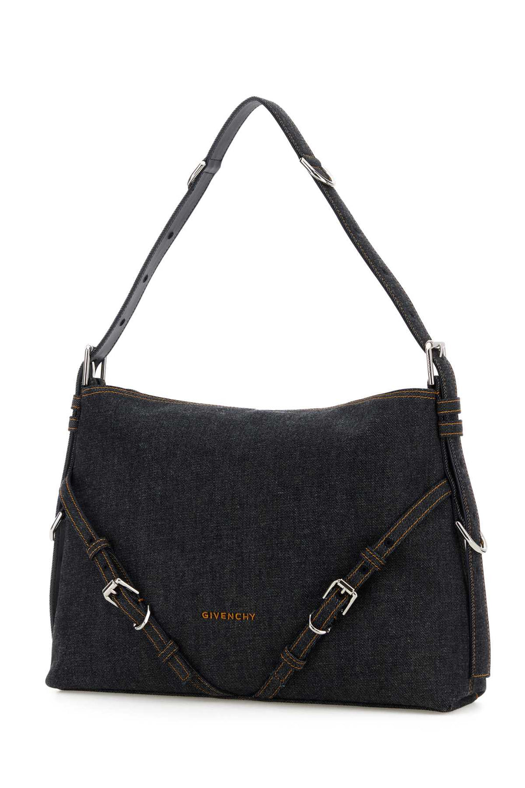 GIVENCHY VOYOU - MEDIUM BAG For Women Exterior: 100% Cotton Lining: 100% Calf Finishing: Silver metal