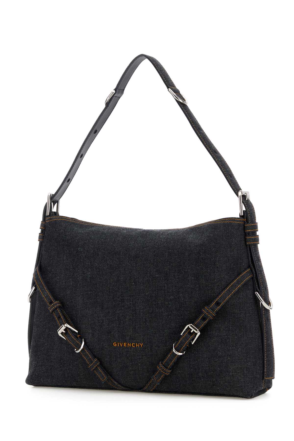 GIVENCHY VOYOU - MEDIUM BAG For Women Exterior: 100% Cotton Lining: 100% Calf Finishing: Silver metal