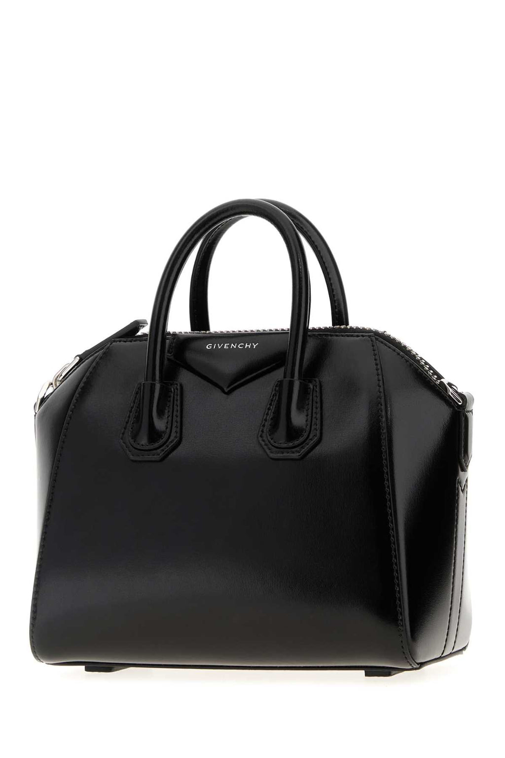 GIVENCHY ANTIGONA NV - MINI BAG For Women Exterior: 100% Calf Lining: 90% Cotton 10% Polyester Finishing: Silver metal