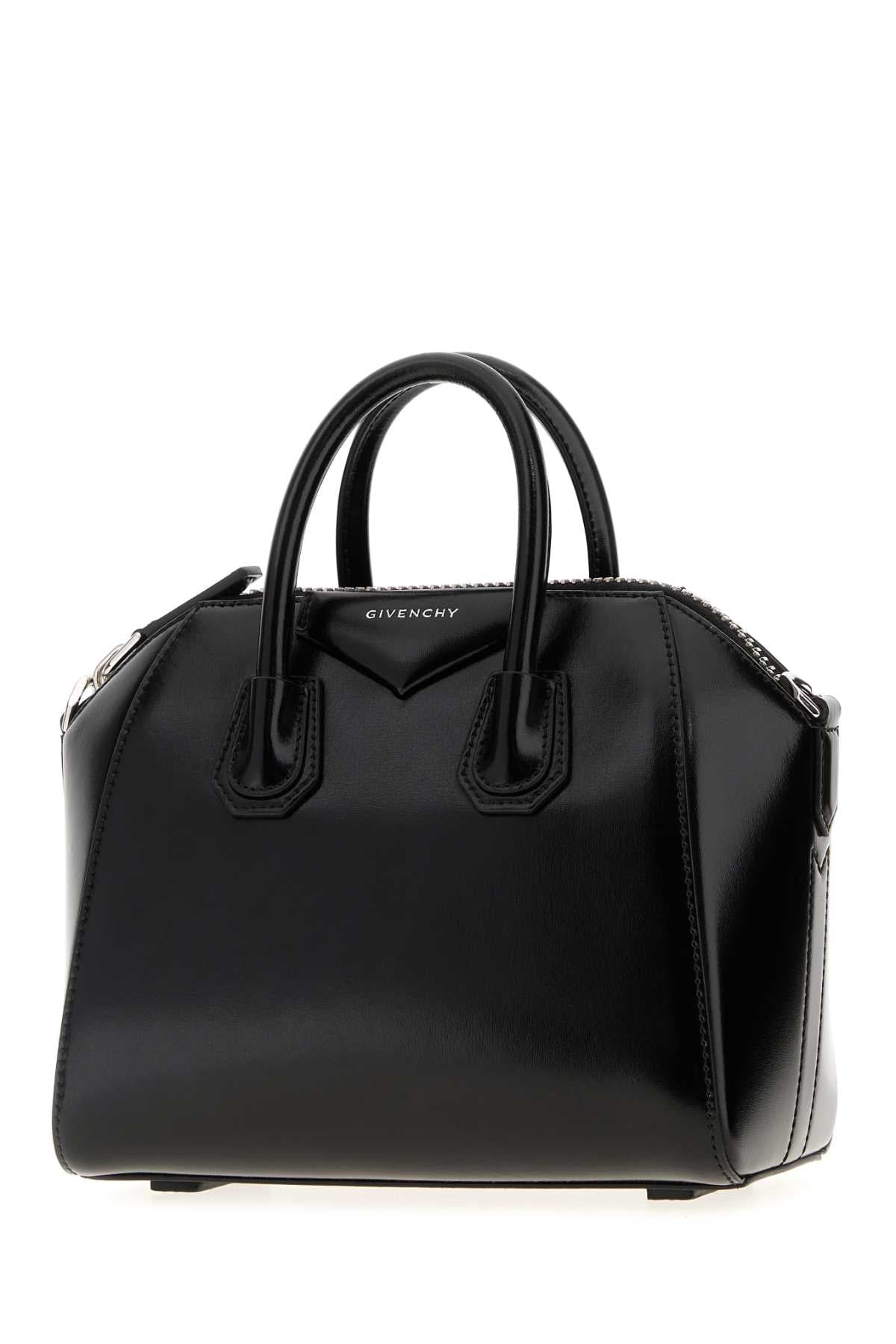 GIVENCHY ANTIGONA NV - MINI BAG For Women Exterior: 100% Calf Lining: 90% Cotton 10% Polyester Finishing: Silver metal