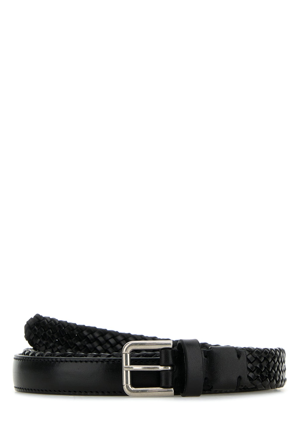 DOLCE & GABBANA BELT NO LOGO INTRECCIO For Men Exterior: 100% Leather