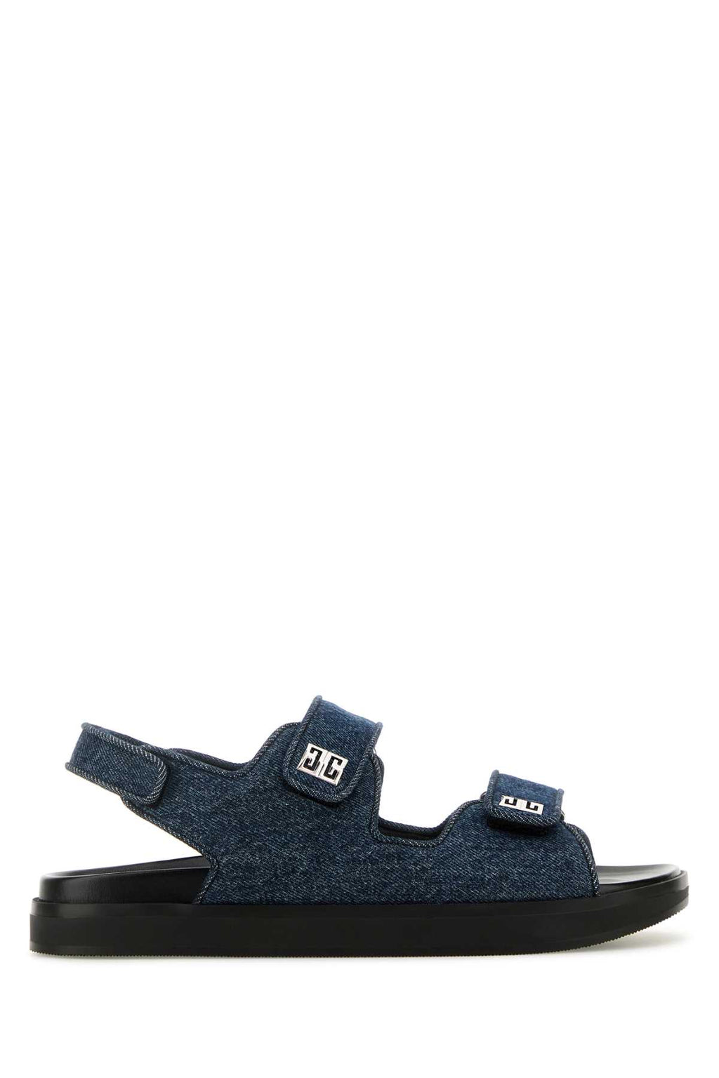 GIVENCHY 4G STRAP FLAT SANDALS For Women Exterior: 100% Cotton Interior: 100% Leather Sole: Rubber