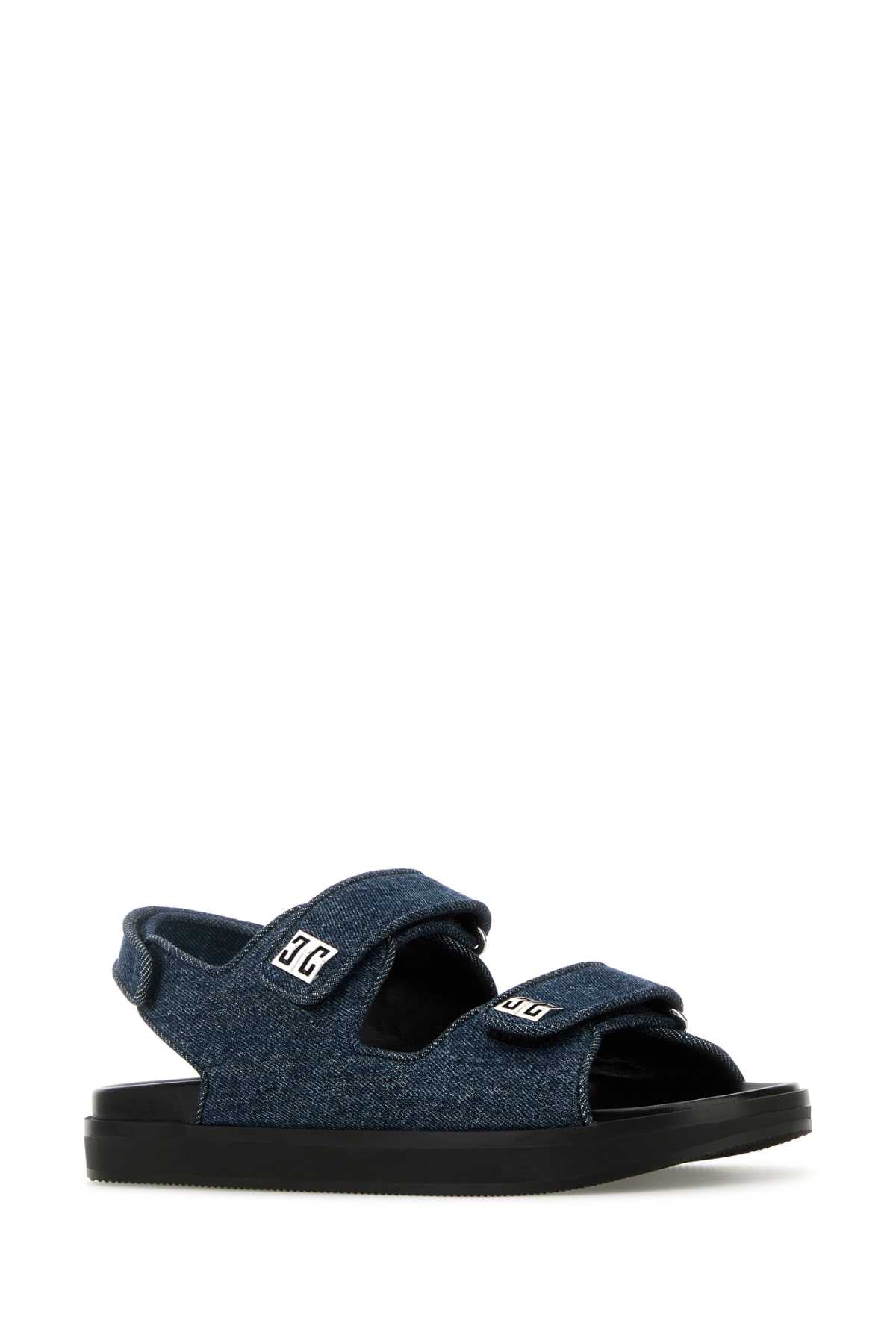 GIVENCHY 4G STRAP FLAT SANDALS For Women Exterior: 100% Cotton Interior: 100% Leather Sole: Rubber
