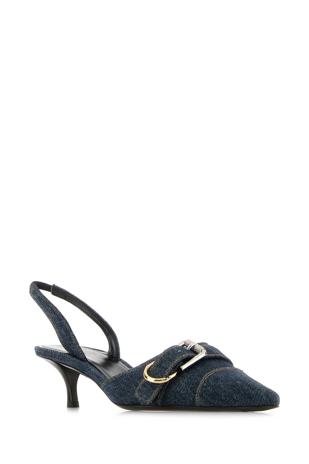 GIVENCHY VOYOU - SLINGBACK HEEL 45MM For Women Exterior: 100% Cotton Interior: 100% Leather Sole: Leather