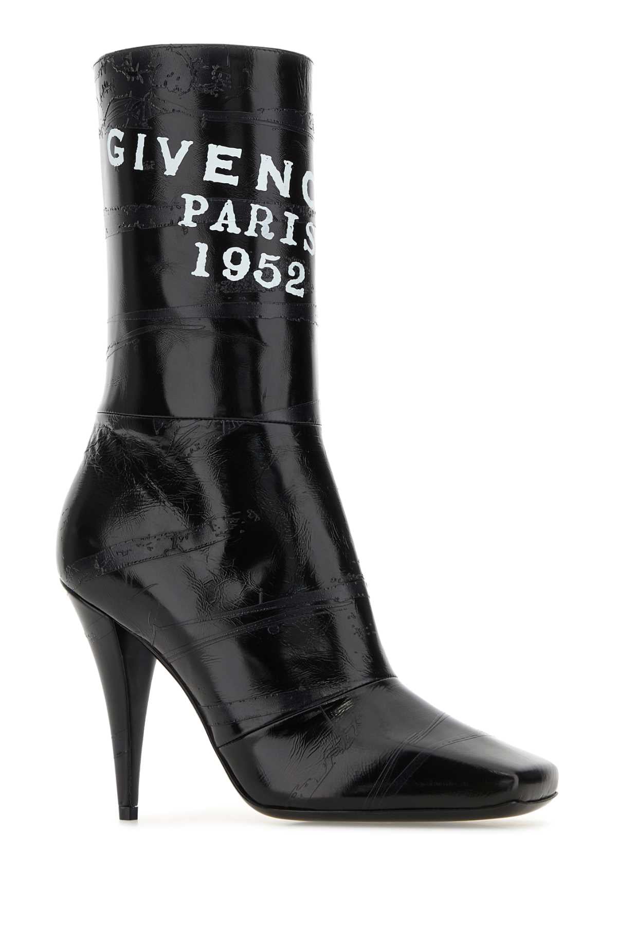 GIVENCHY HEEL ANKLE BOOTS 95 MM For Women Exterior: 100% Calf Interior: 100% Leather Sole: Leather