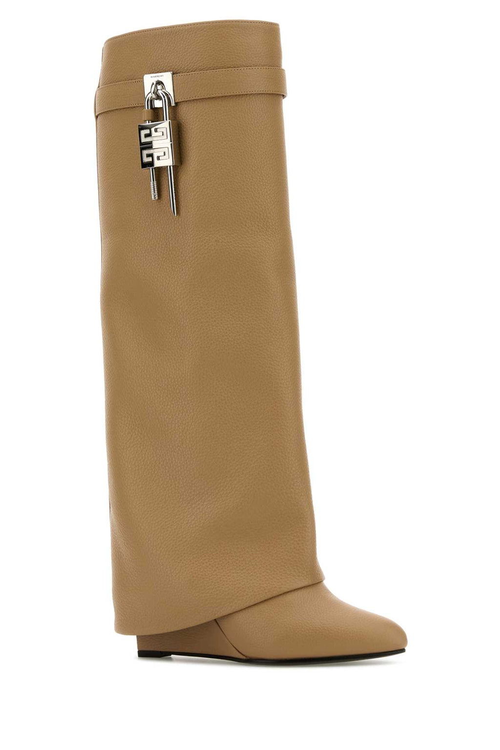GIVENCHY SHARK LOCK PANT BOOT 90MM For Women Exterior: 100% Calf Interior: 100% Leather Sole: Leather