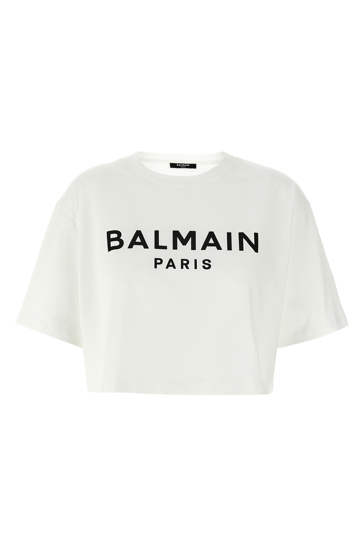 balmain Logo crop T-shirt