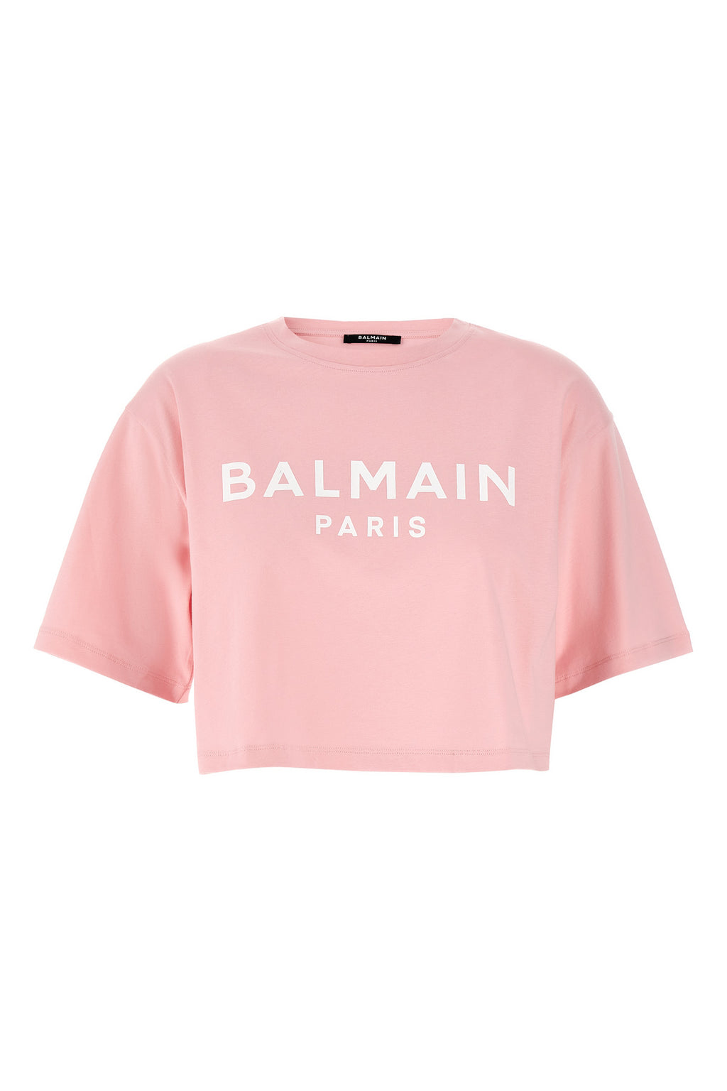 balmain Logo crop T-shirt