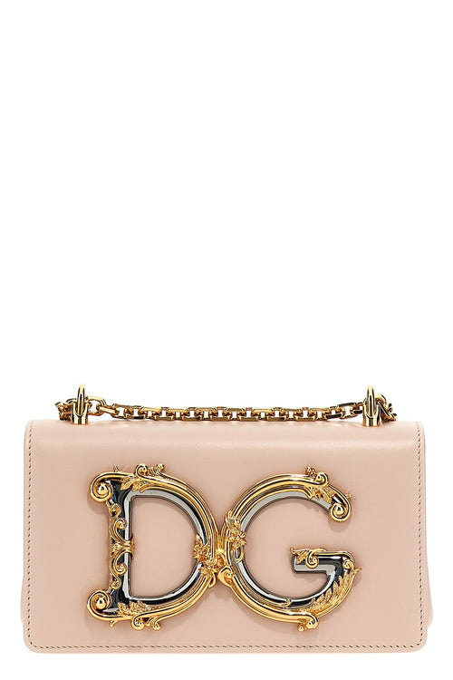 DOLCE & GABBANA 'DG Girl' mini crossbody bag For Women 100% lamb leather (Ovis Aries)