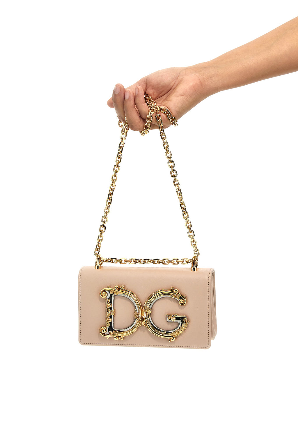 DOLCE & GABBANA 'DG Girl' mini crossbody bag For Women 100% lamb leather (Ovis Aries)