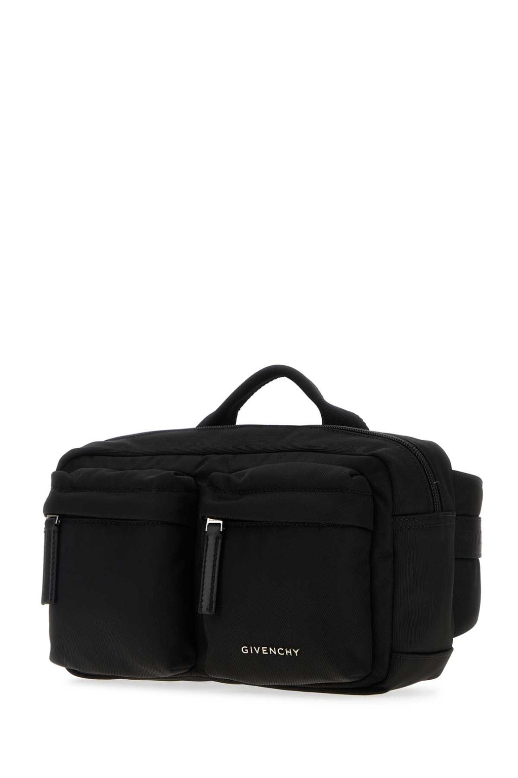 GIVENCHY ESSENTIAL U BUMBAG For Men Exterior: 100% Nylon Lining: 100% Fabric Finishing: Silver metal