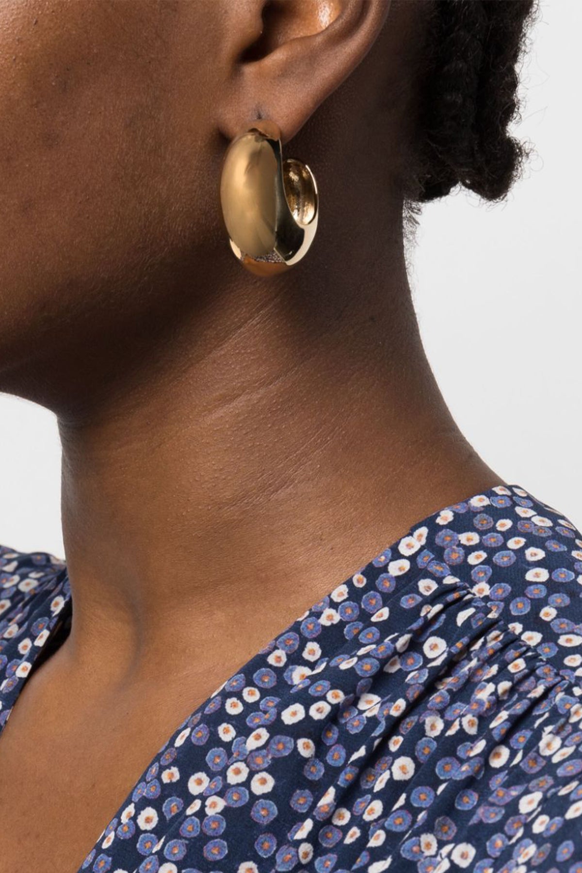ISABEL MARANT 'Shiny Crescent' earrings For Women 100% laiton