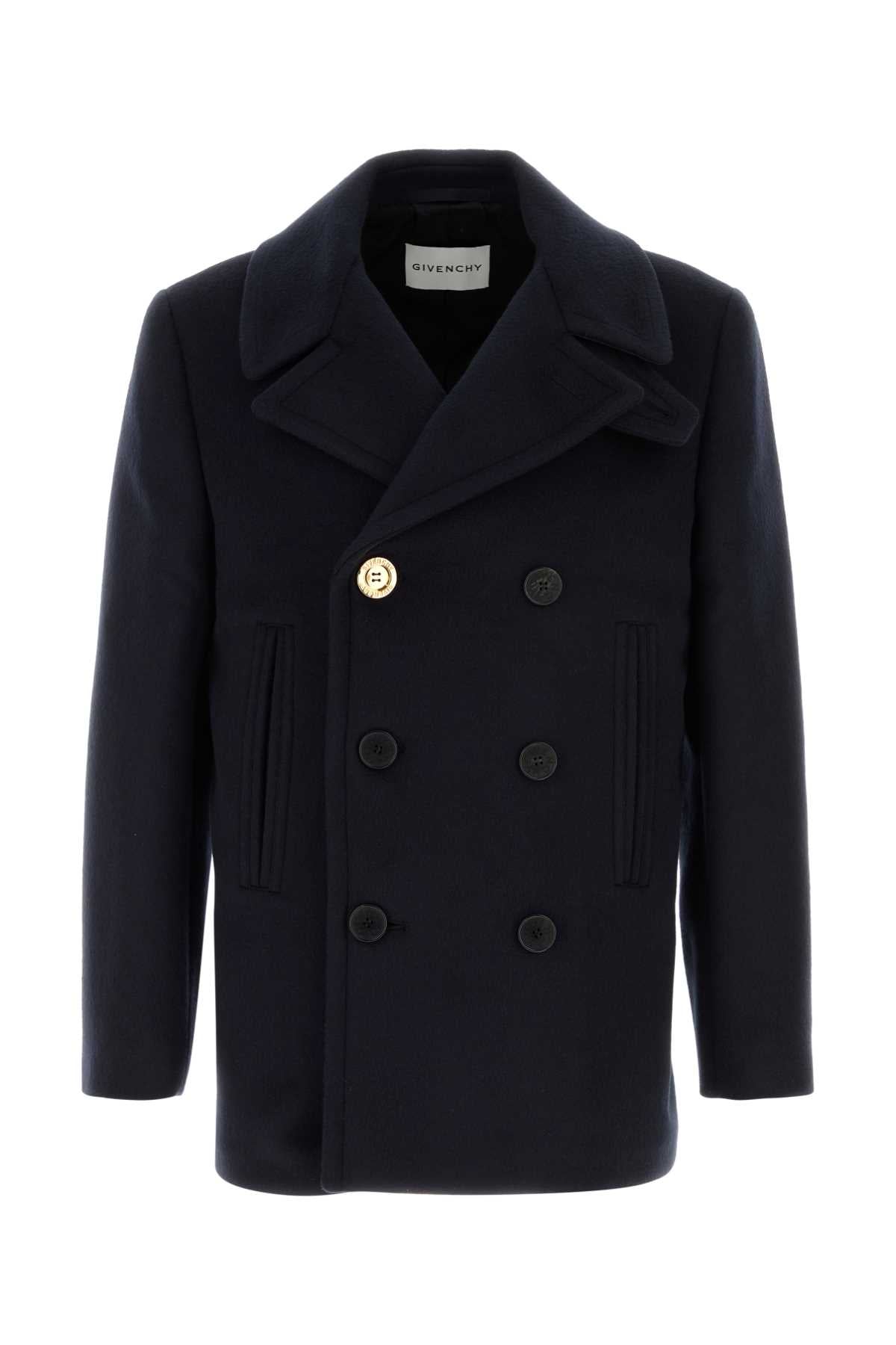 GIVENCHY BIG LAPEL CABAN For Men Exterior: 100% Wool Lining: 100% Viscose