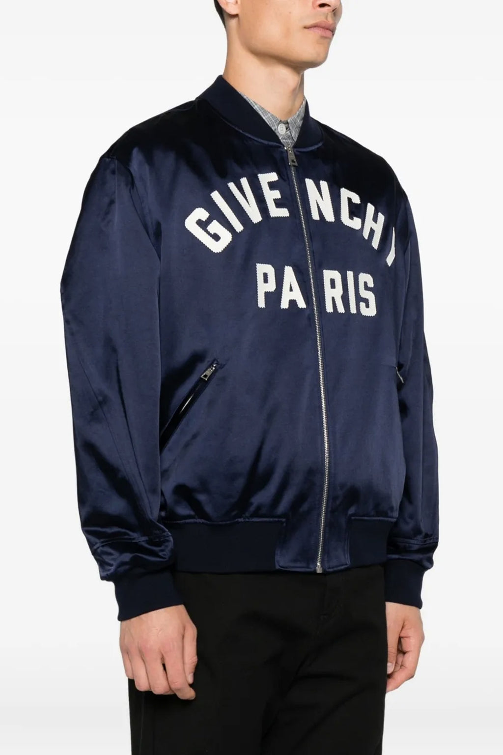 GIVENCHY Logo bomber jacket For Men 53% cotton, 47% acetate