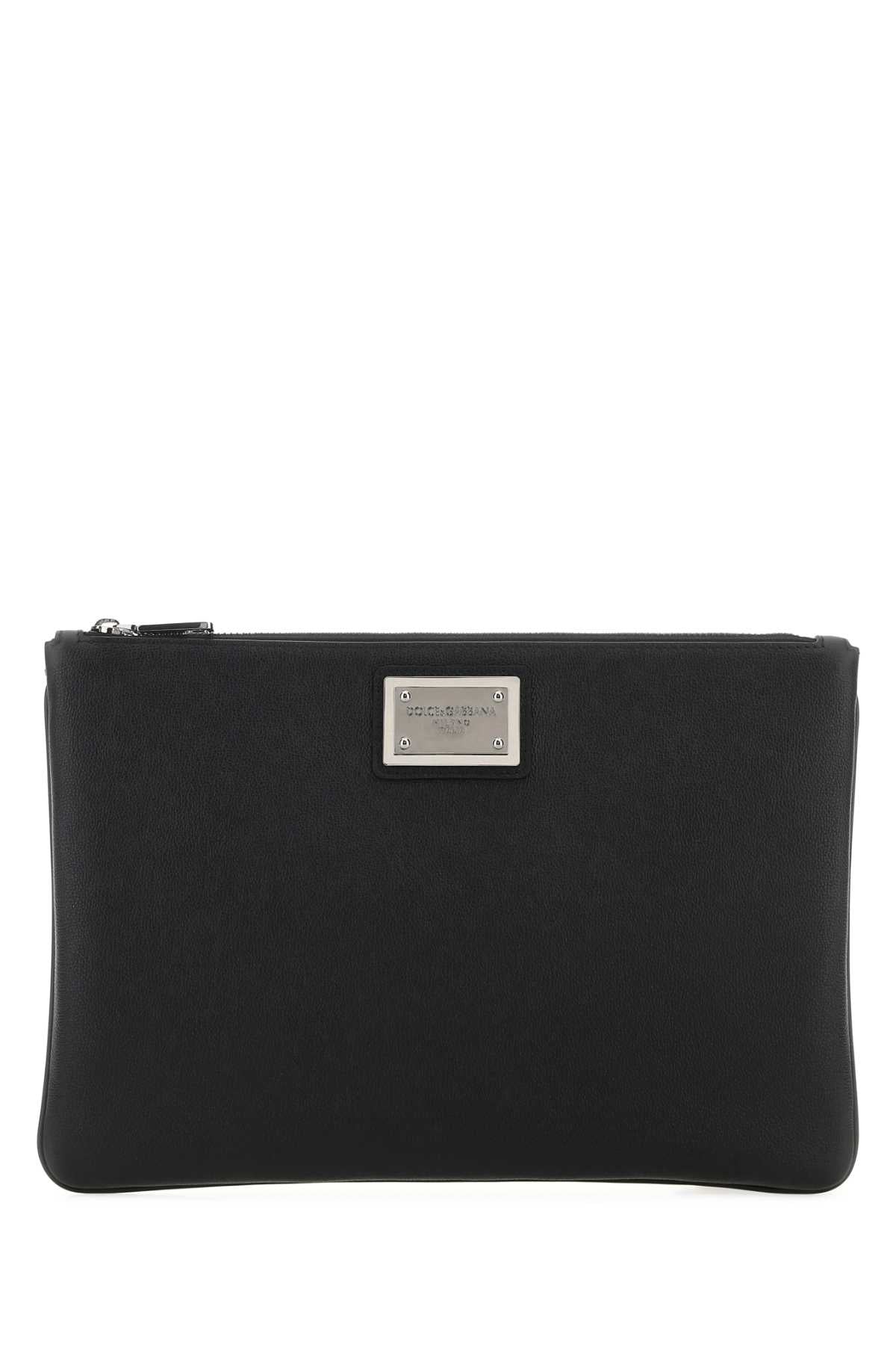 DOLCE & GABBANA BORSA For Men Exterior: 100% Calf 100% Nylon Lining: 100% Nylon Finishing: Ruthenium