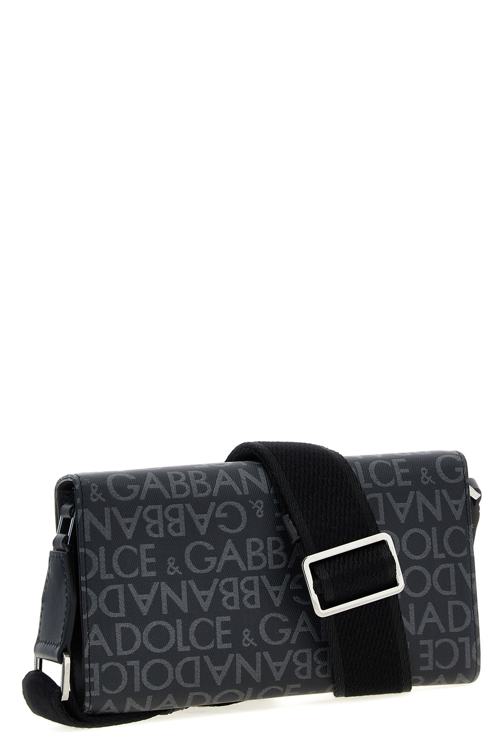 DOLCE & GABBANA Coated jacquard crossbody bag For Men 40% co, 20% pu, 20% vi, 10% le 10% pl
