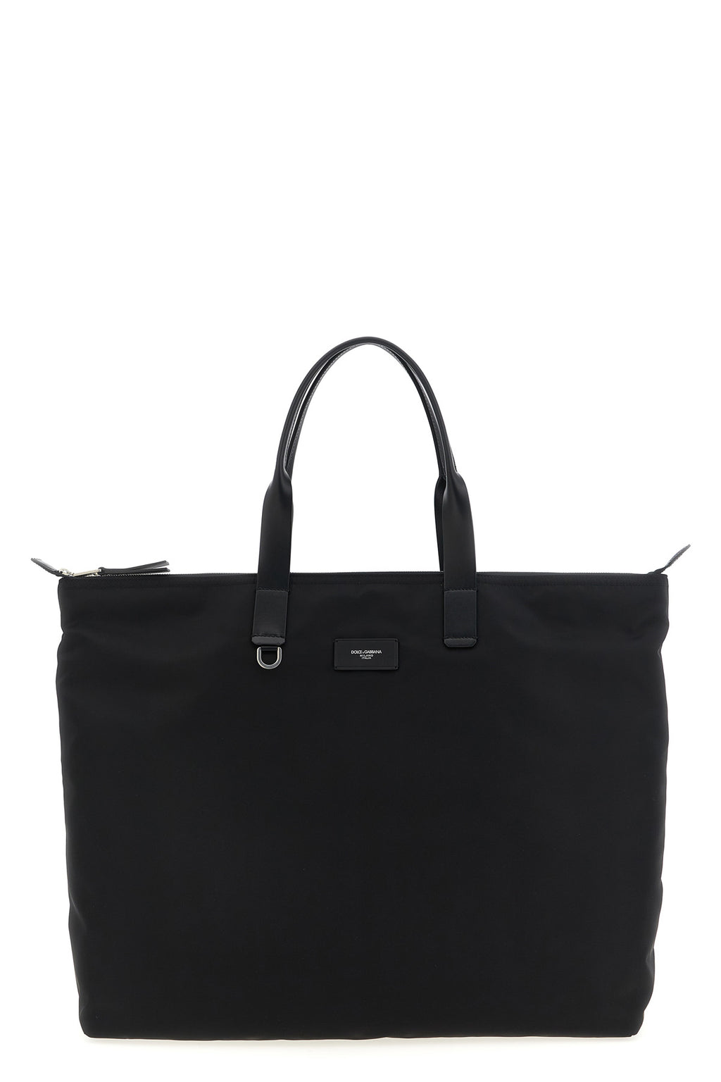 DOLCE & GABBANA Big logo patch shopping bag For Men 78% POLYAMIDE 08% ACRYLIC 14% CALF