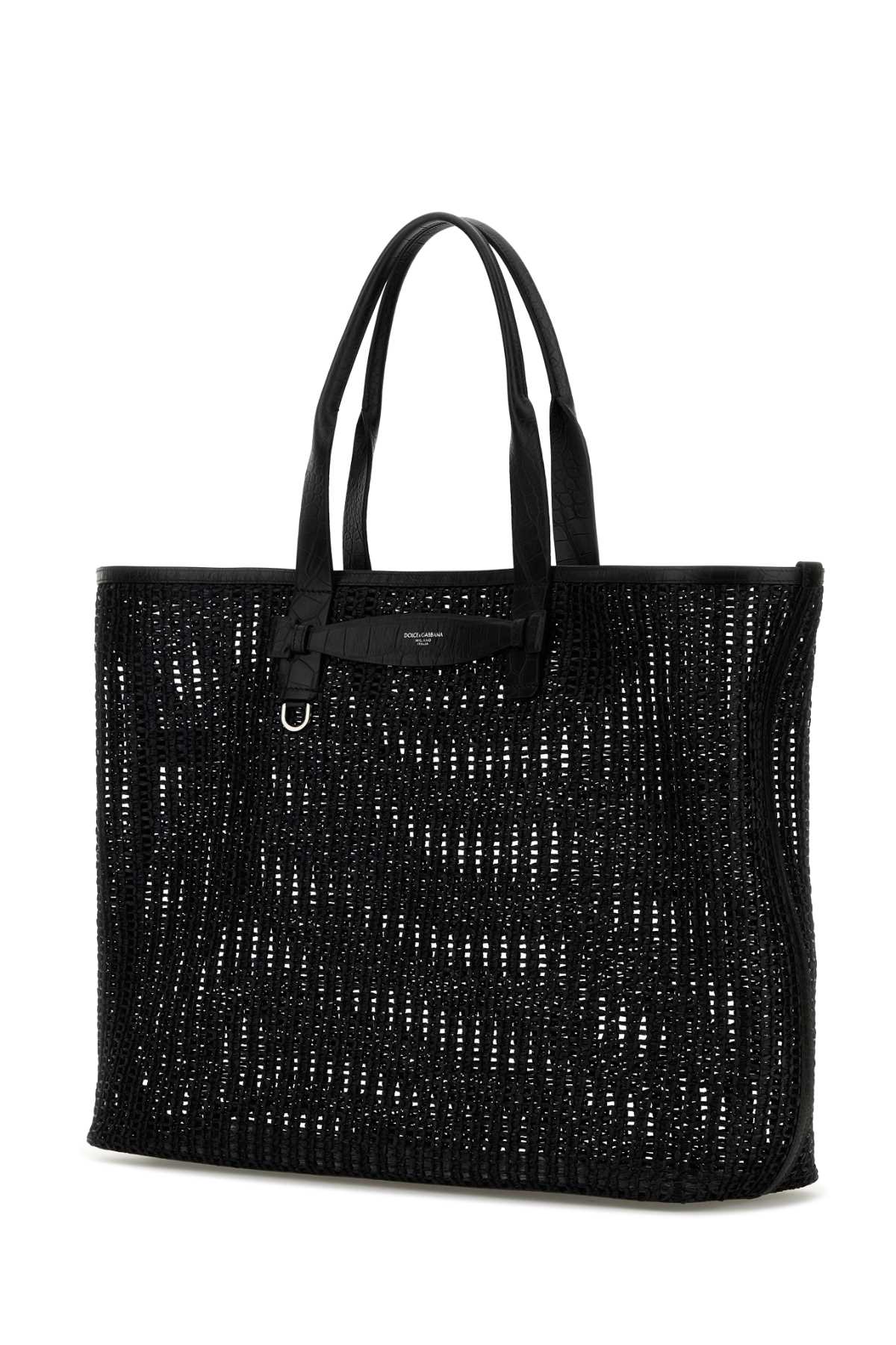 DOLCE & GABBANA SHOPPING INTRECCIO For Men Exterior: 100% Fabric Finishing: Silver metal