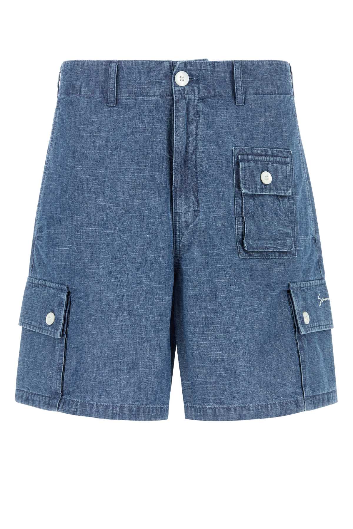 GIVENCHY CHAMBRAY CARGO SHORTS