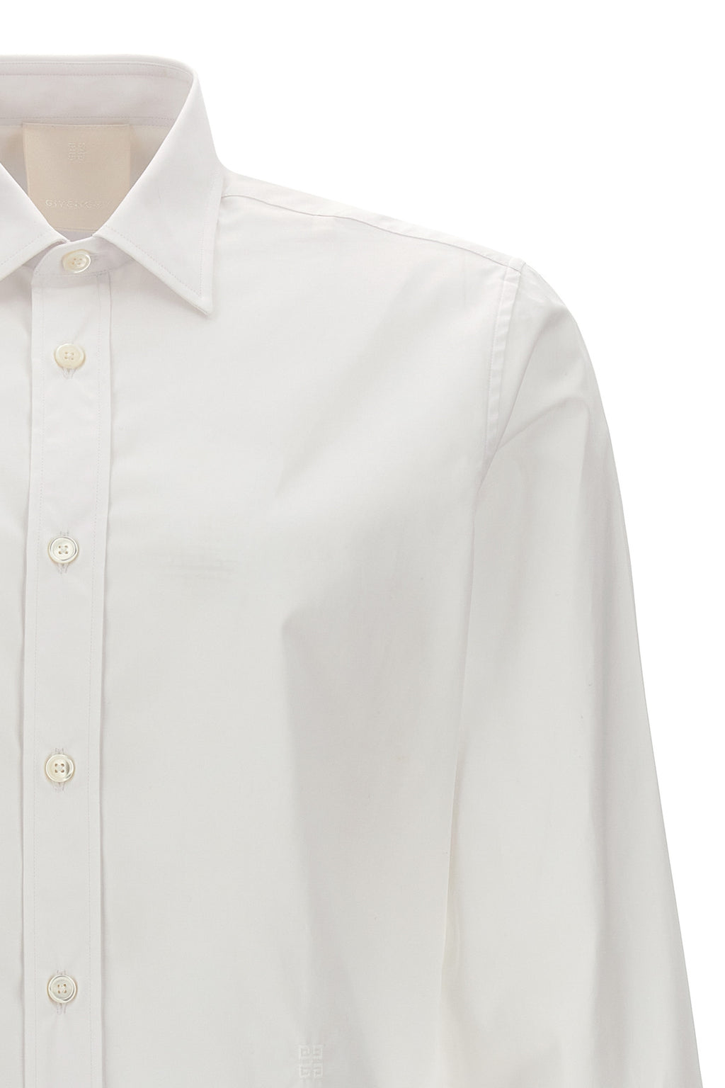 GIVENCHY Logo embroidery shirt For Men 100% cotton